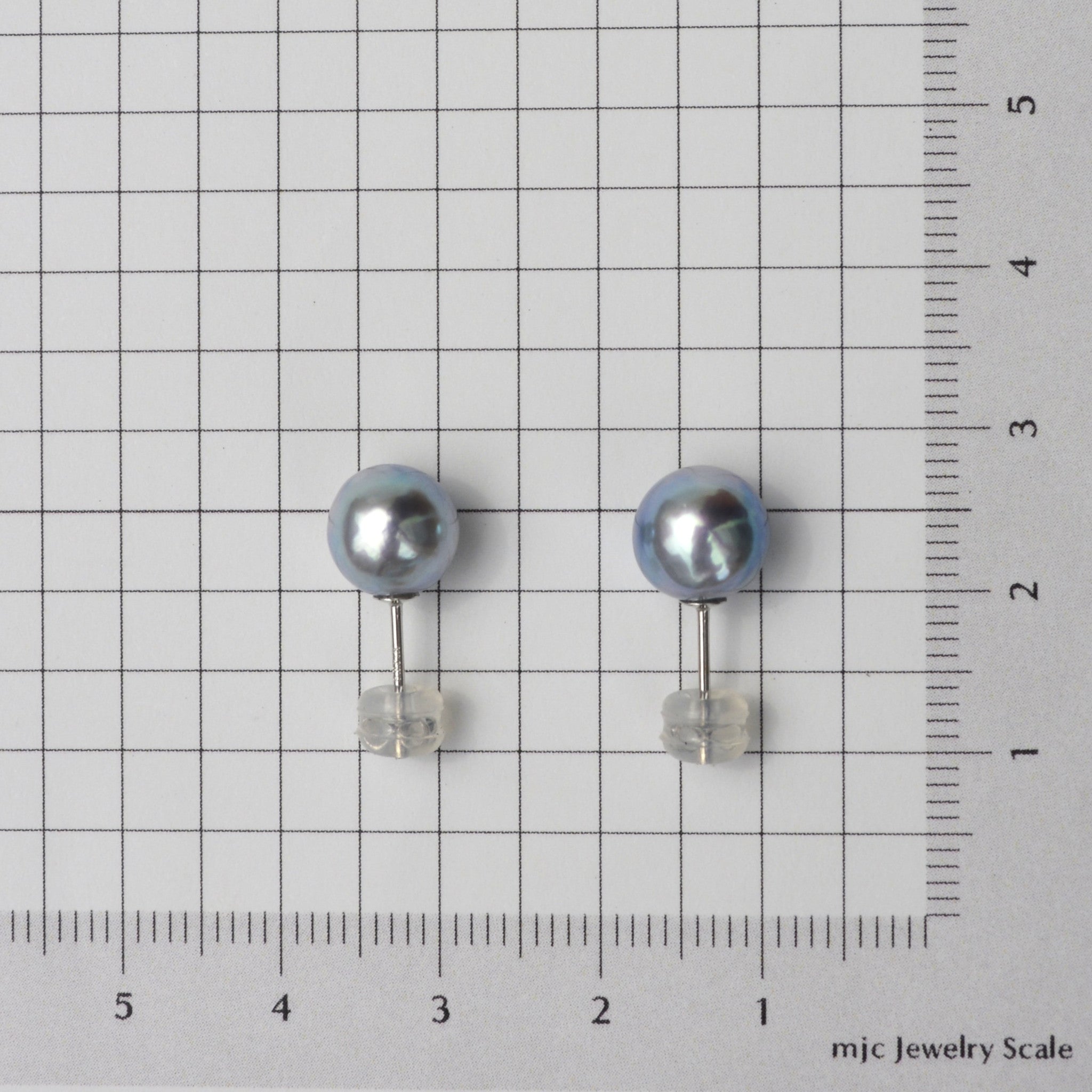 【限定8点】パール K14ピアス(アコヤ真珠/8mm/ナチュラルブルー/6月誕生石)《25N01007》