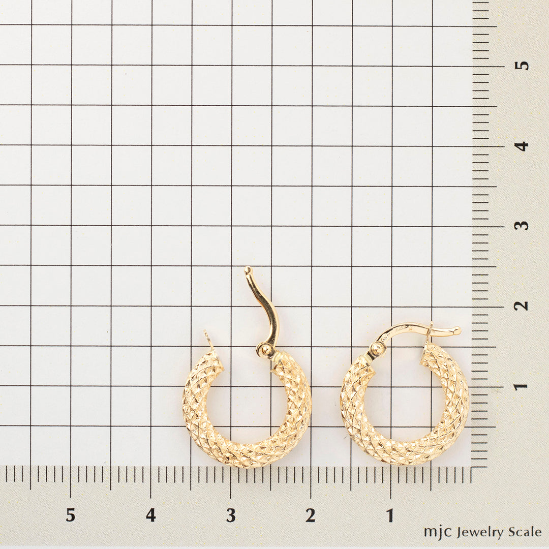 K18ピアス(フープ/イタリア製)《25N01202》