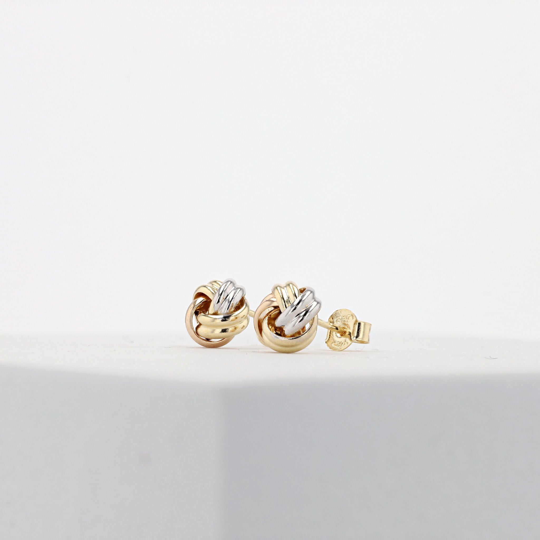 K18ピアス(スリーカラー/イタリア製)《25N01205》