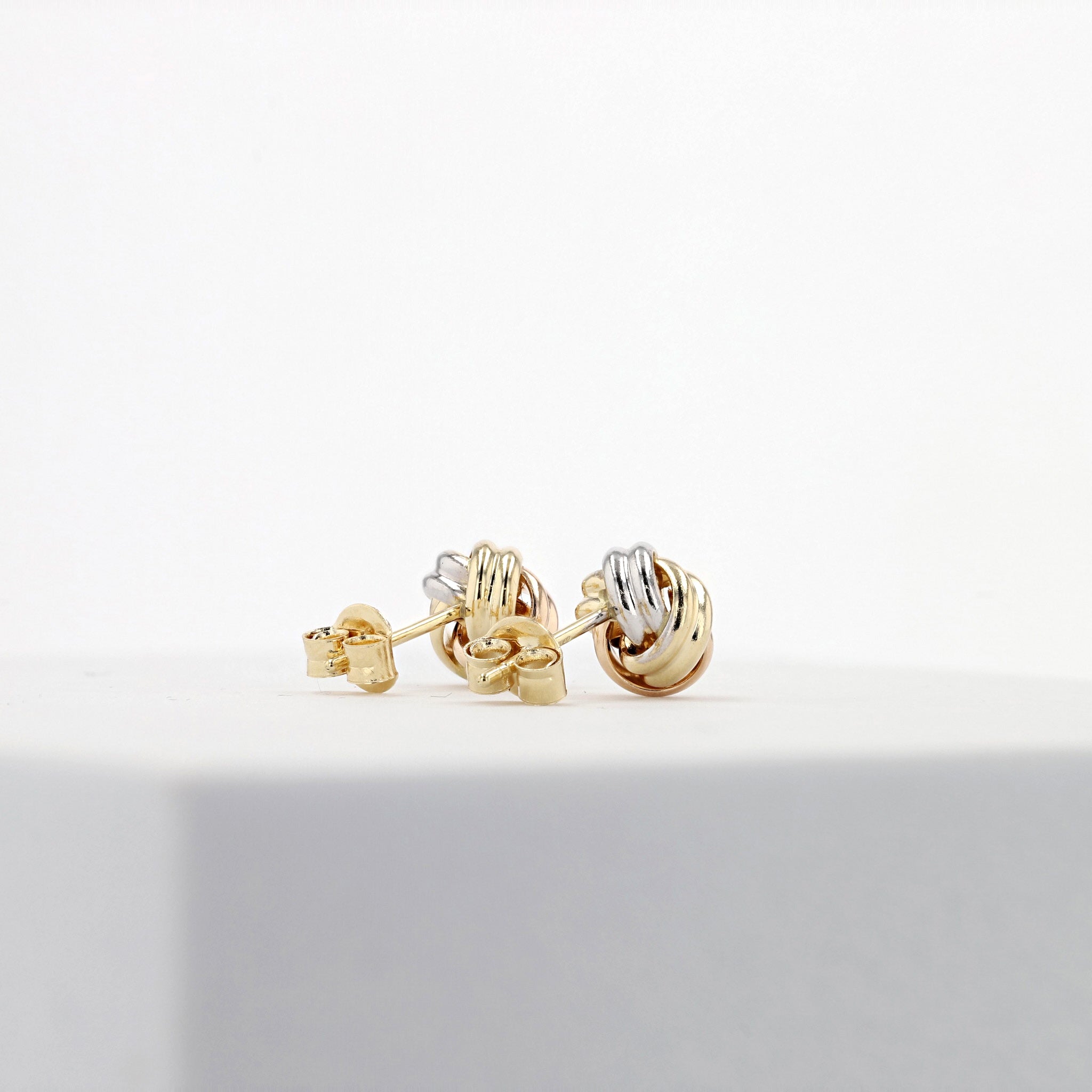 K18ピアス(スリーカラー/イタリア製)《25N01205》