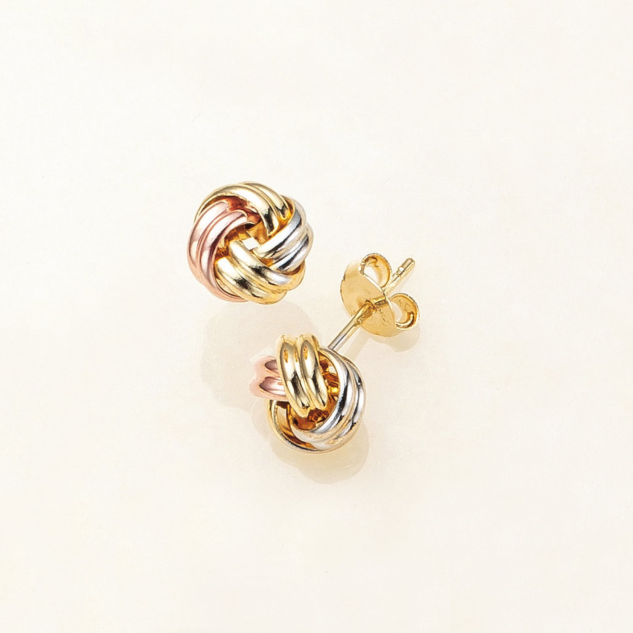 K18ピアス(スリーカラー/イタリア製)《25N01205》