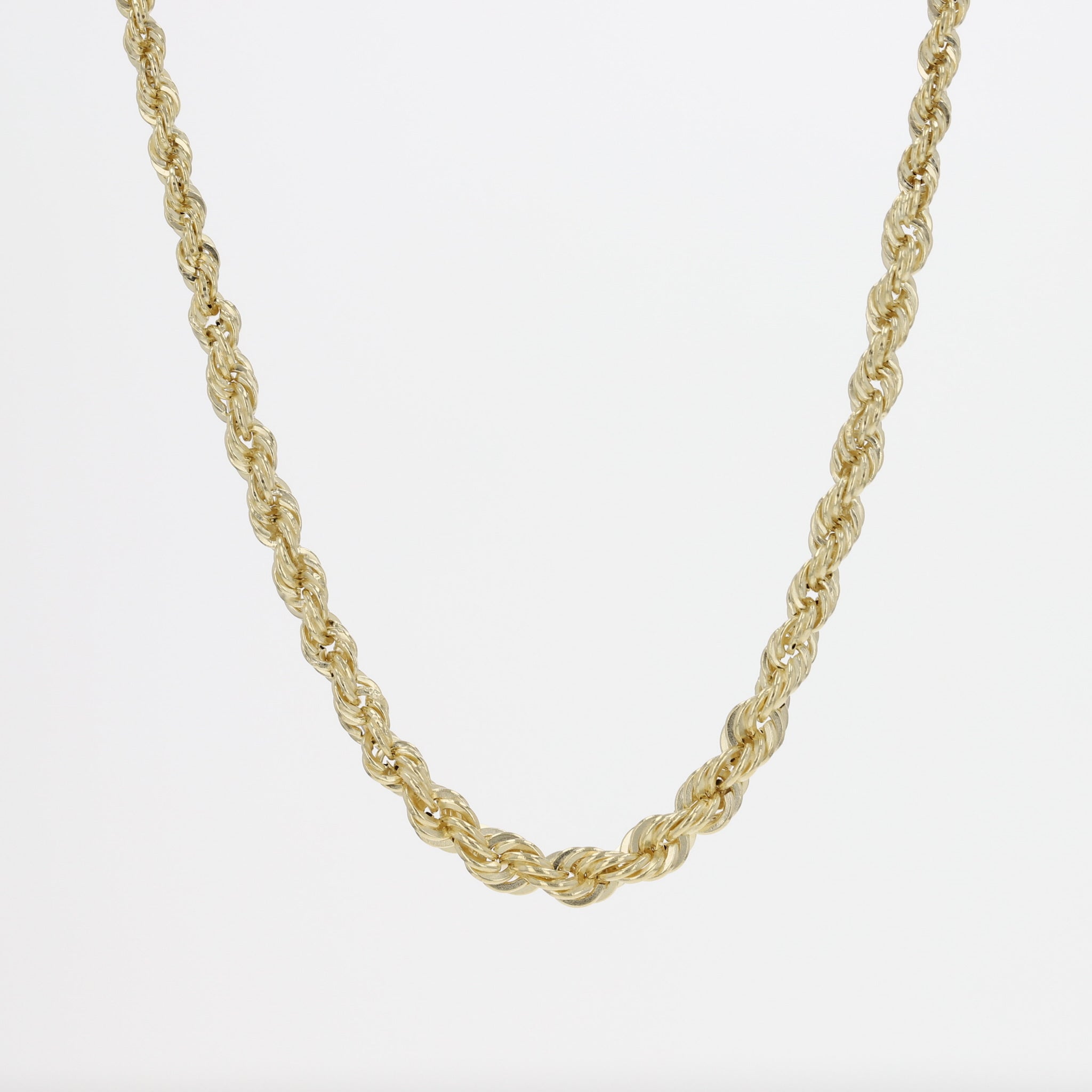 K18ネックレス(イタリア製/パイプロープチェーン)《25N01207》