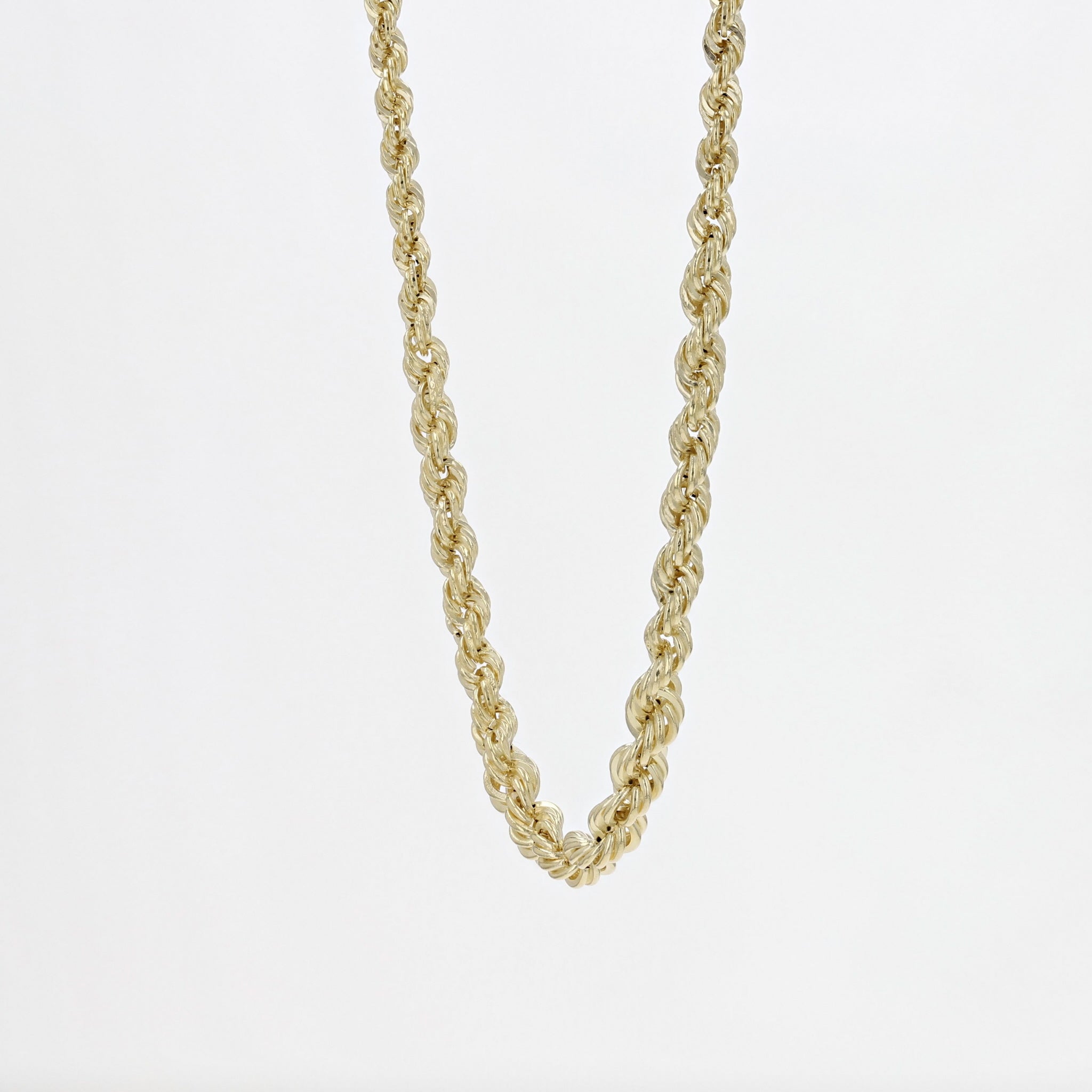 K18ネックレス(イタリア製/パイプロープチェーン)《25N01207》