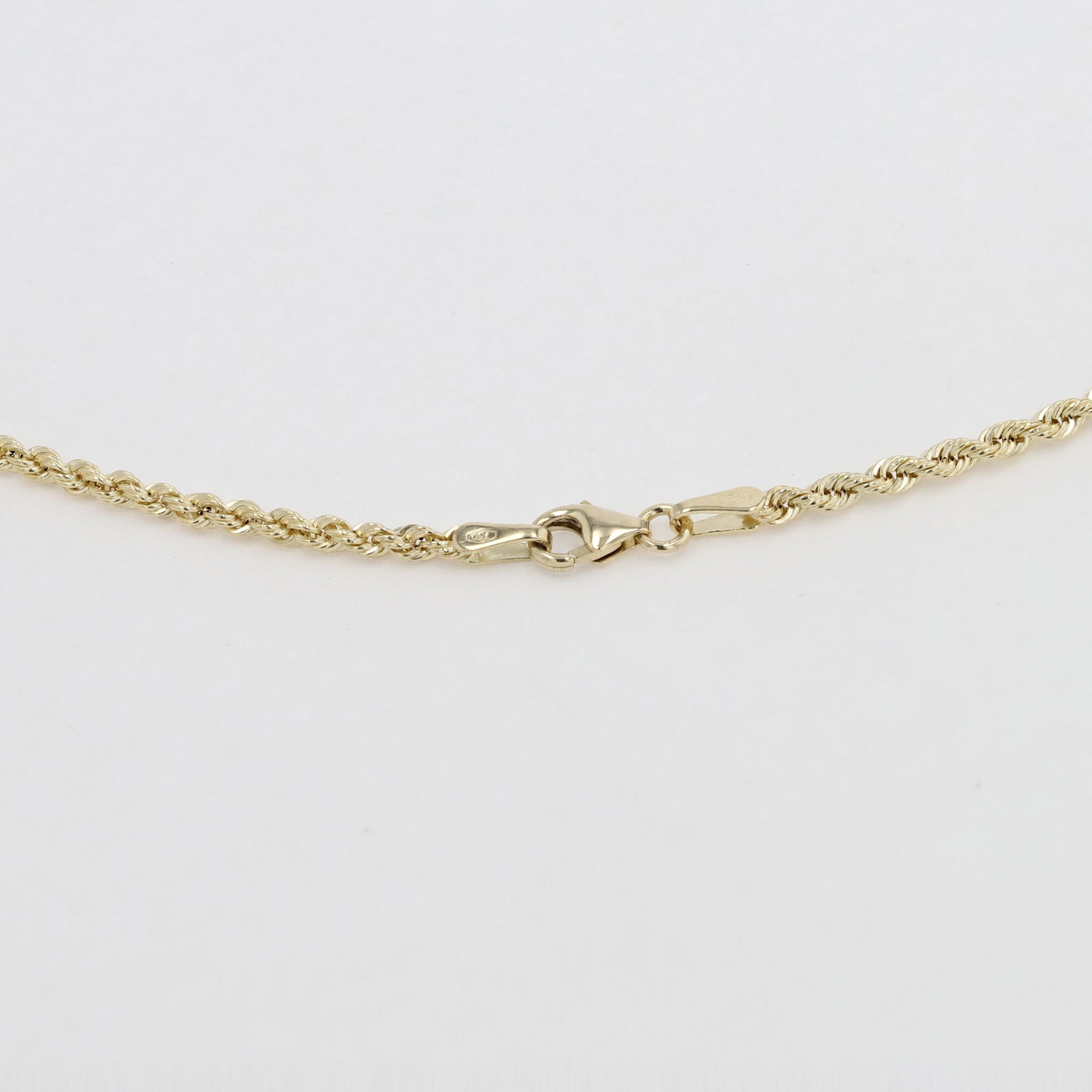 K18ネックレス(イタリア製/パイプロープチェーン)《25N01207》