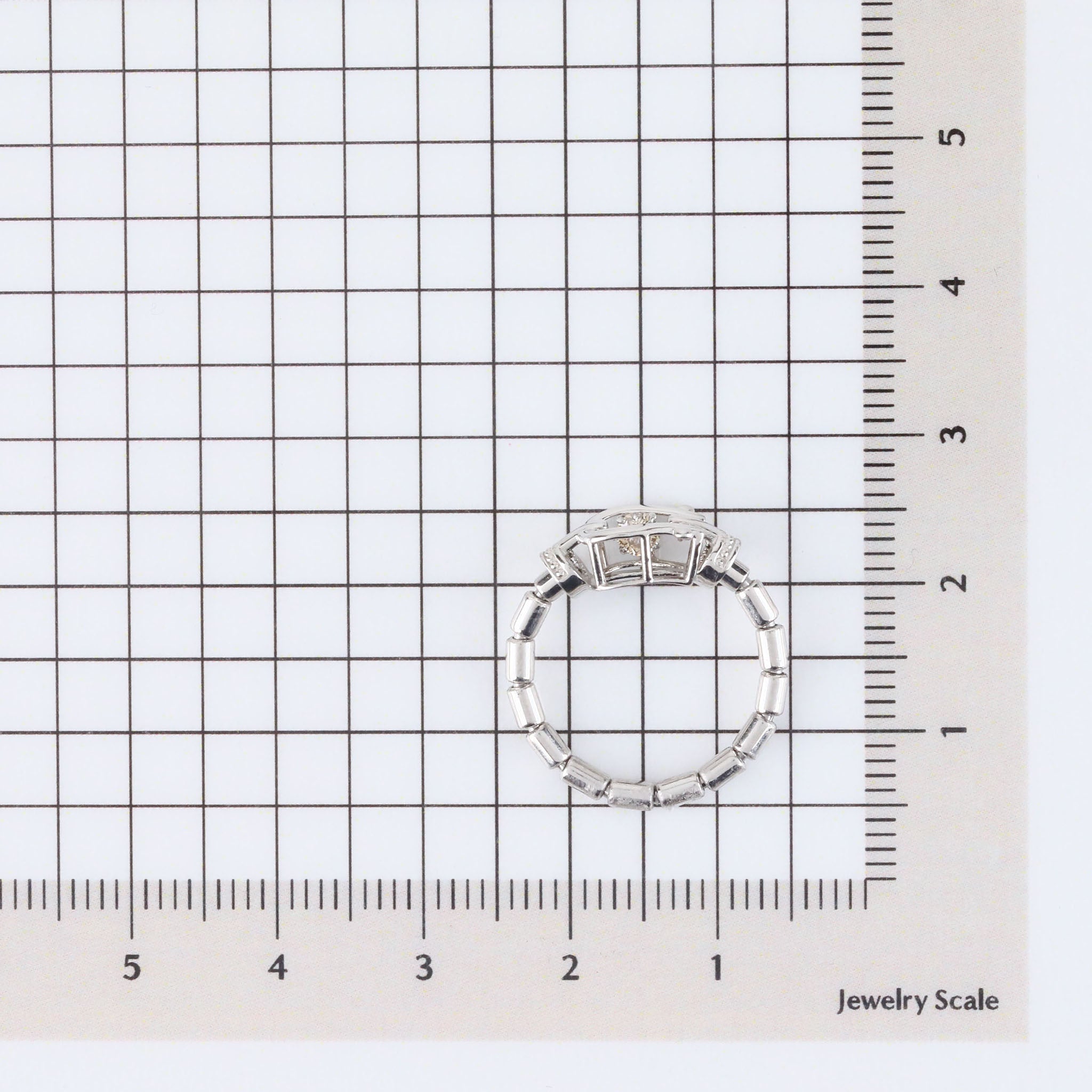 ダイヤモンド プラチナリング(ダンシングストーン/4月誕生石)《25N01301》