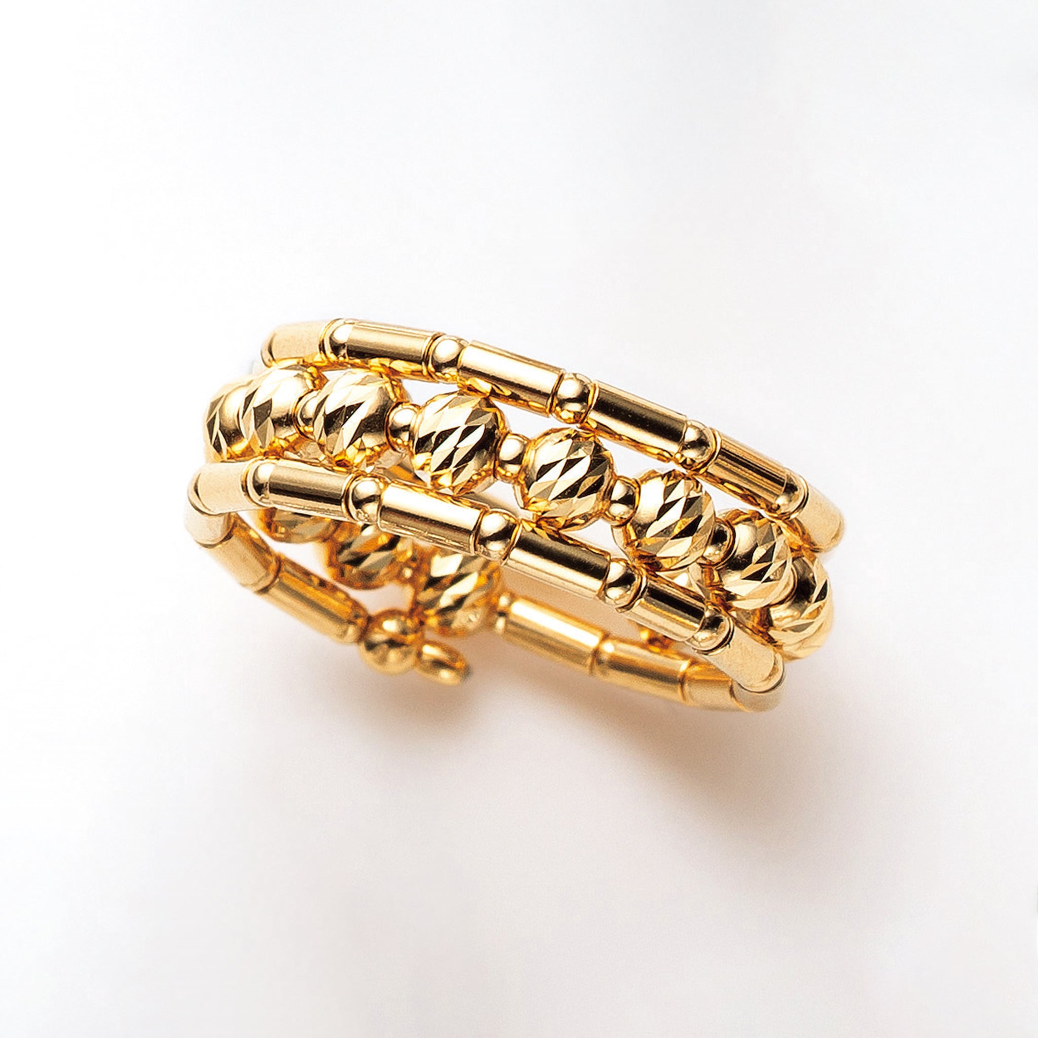 K18リング(フリーサイズ/形状記憶)《25N01306》