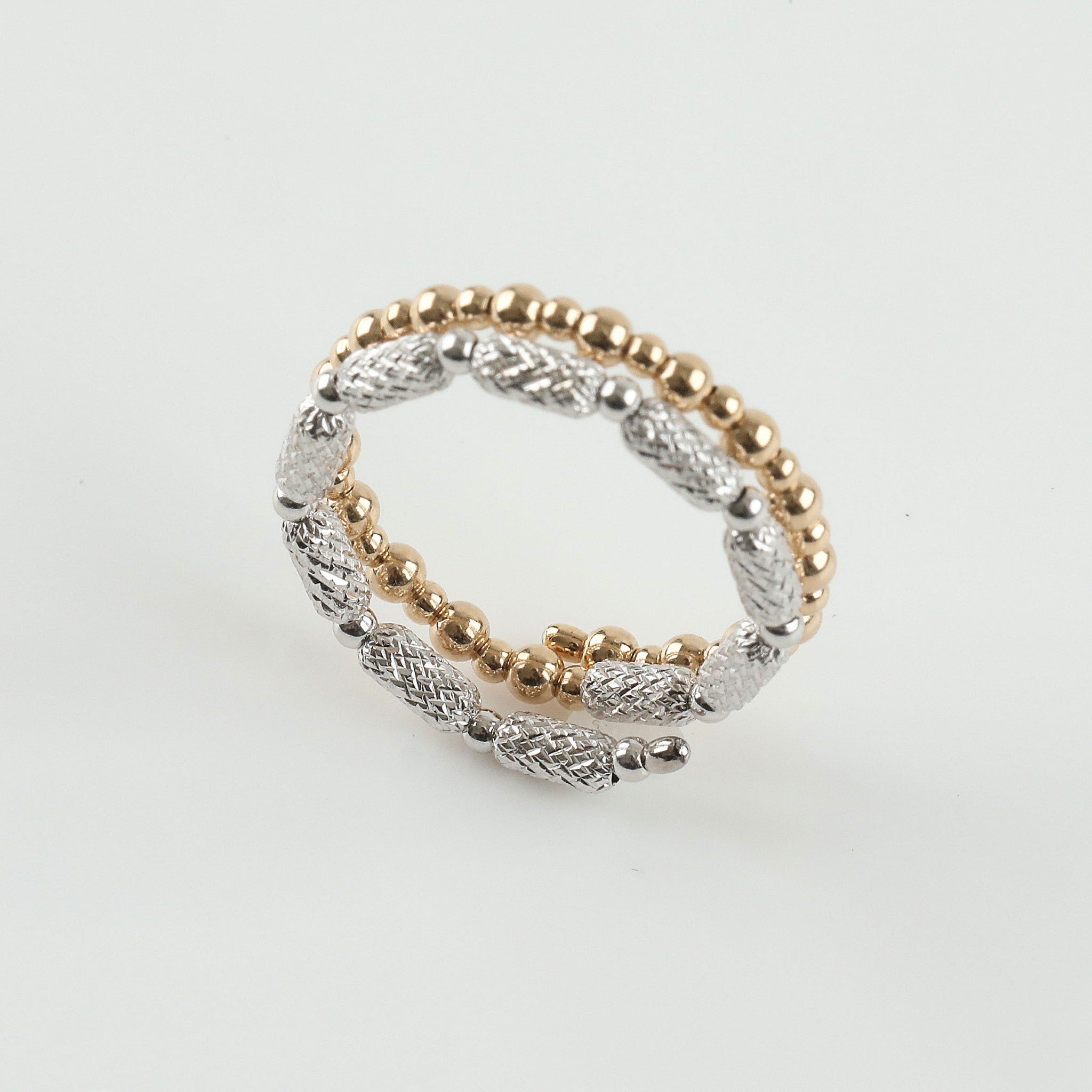 K18/リング(コンビカラー/フリーサイズ)《25N01308》