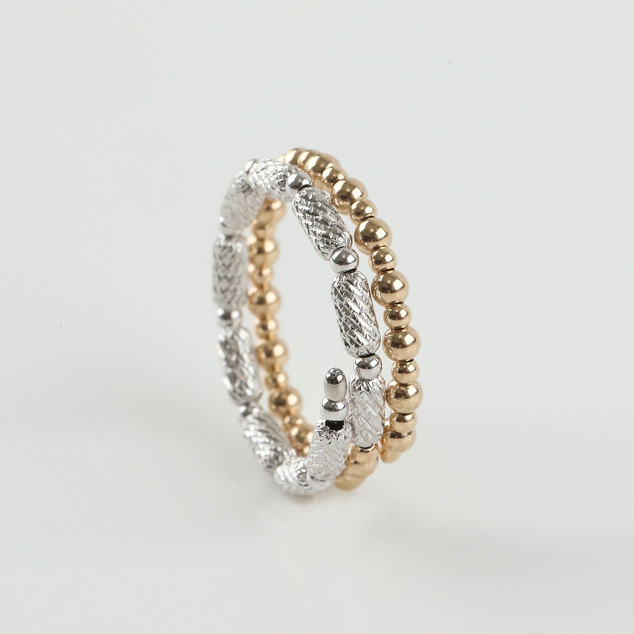 K18/リング(コンビカラー/フリーサイズ)《25N01308》