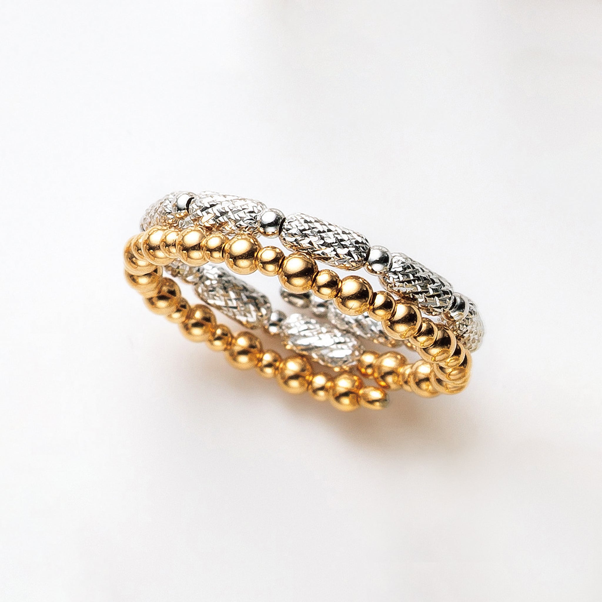 K18/リング(コンビカラー/フリーサイズ)《25N01308》