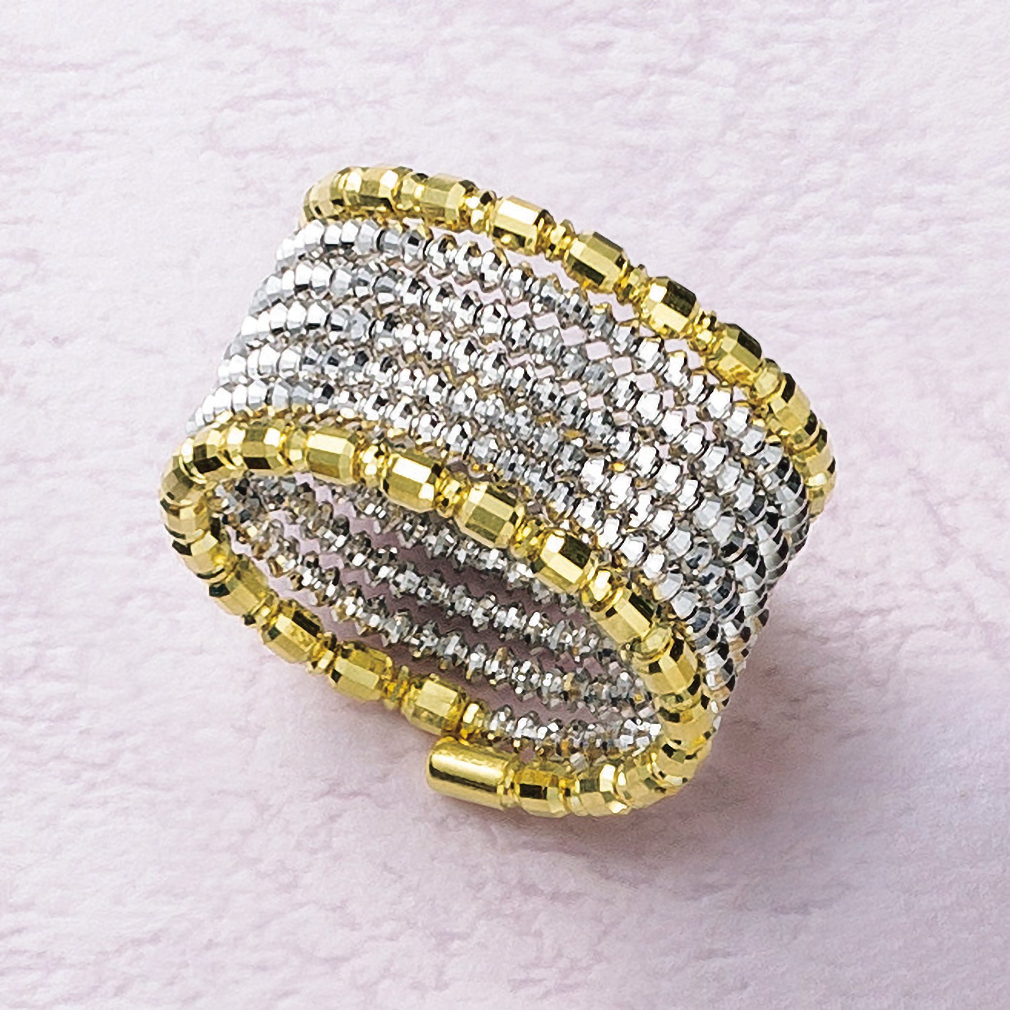 プラチナ/K18リング(形状記憶/フリーサイズ)《25N01309》