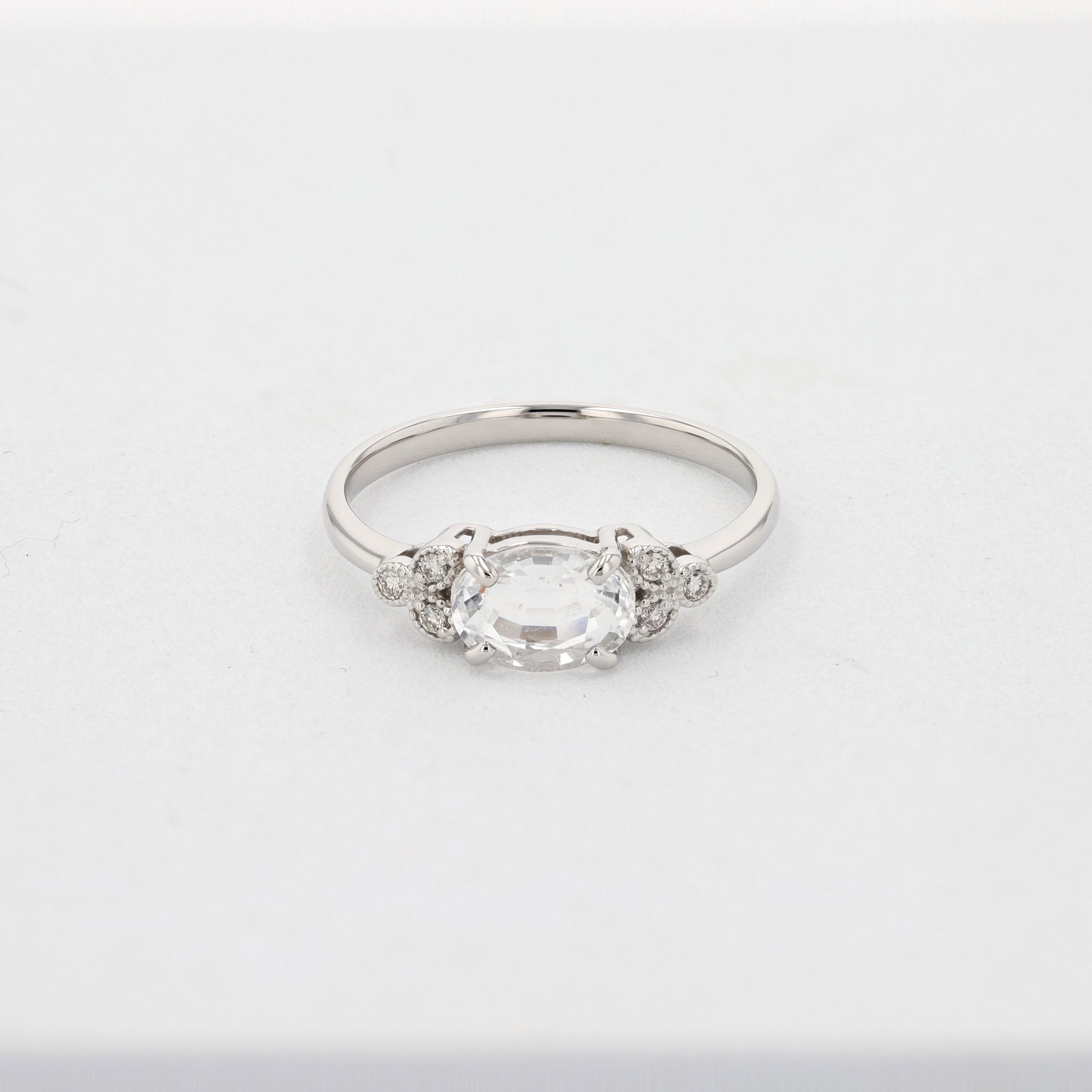 オパール/ダイヤモンド プラチナリング(カラーチェンジタイプ/10月誕生石)《25N01408》