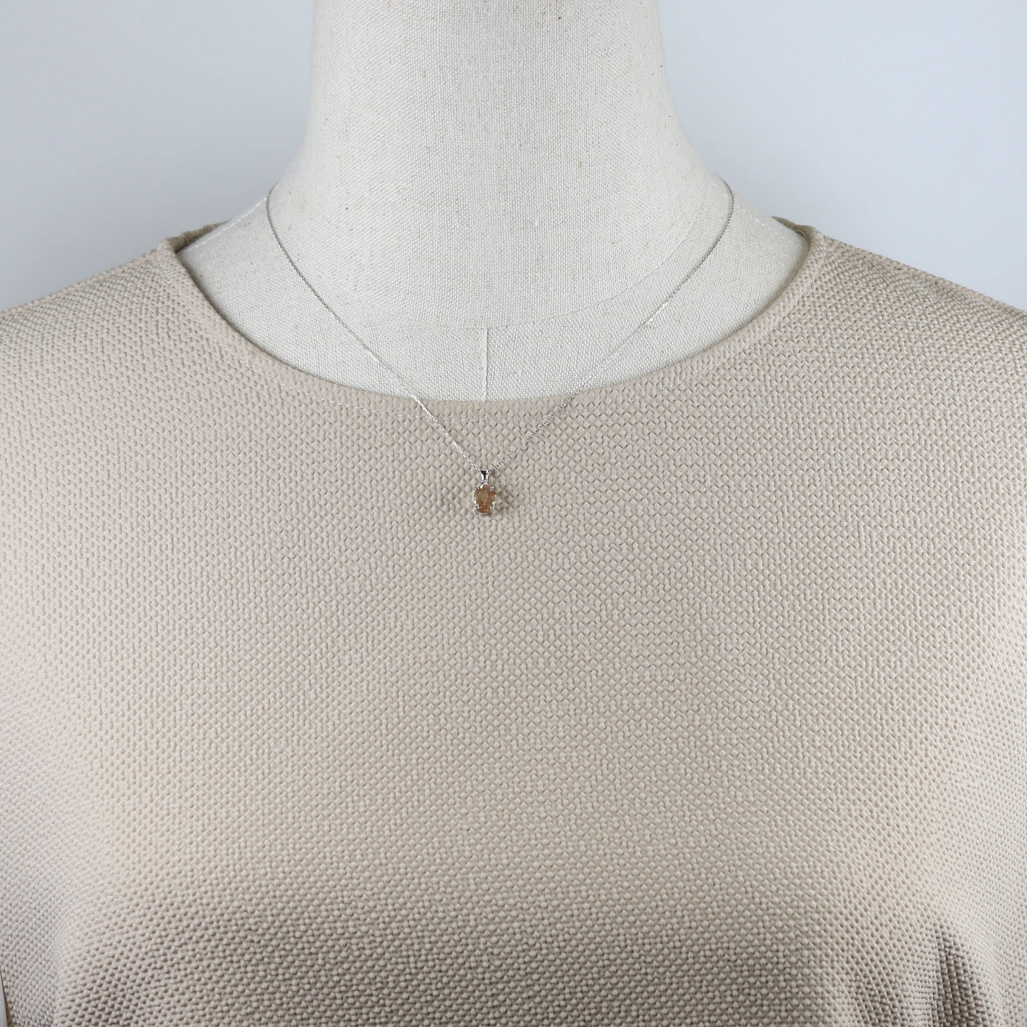 アンデシン/ダイヤモンド プラチナネックレス《25N01410》