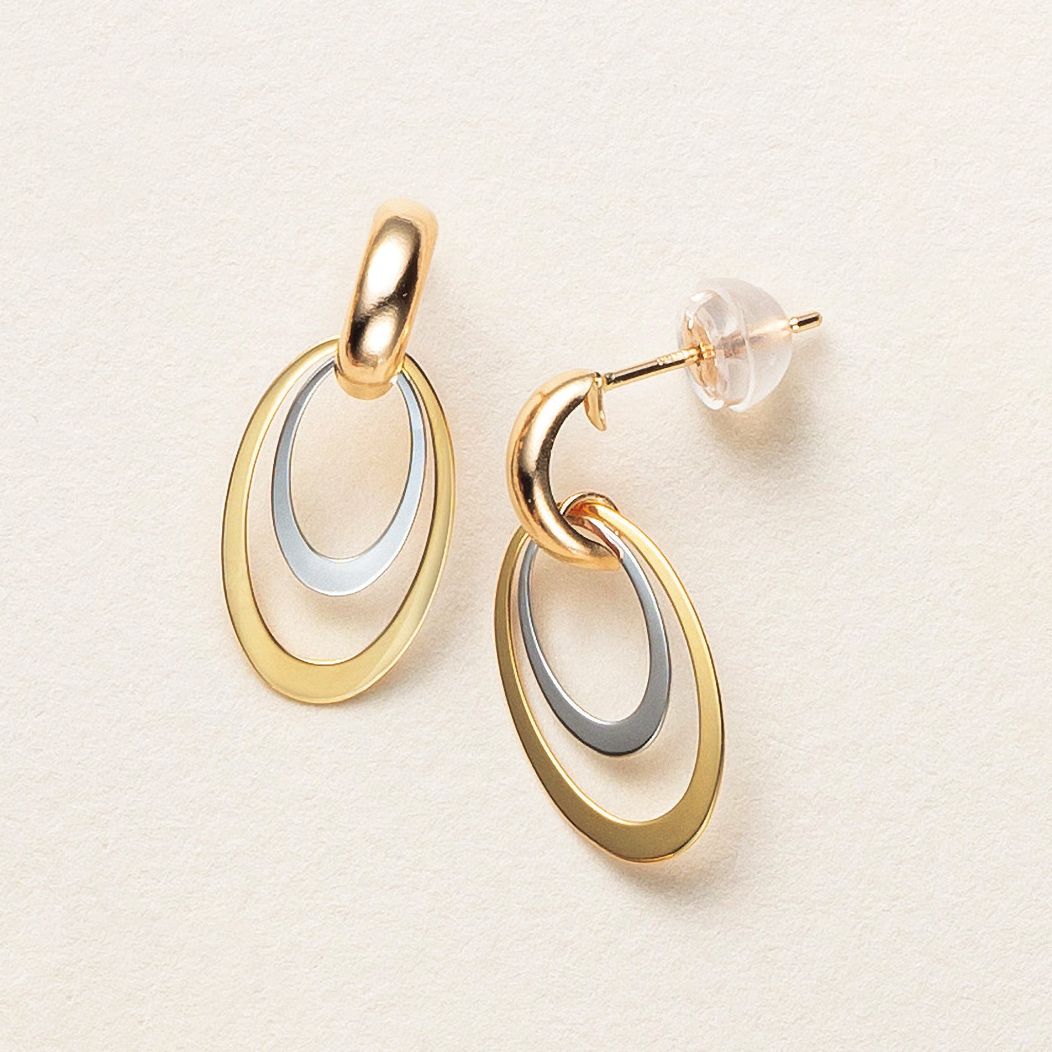 K18/プラチナピアス(スリーカラー)《25N01610》