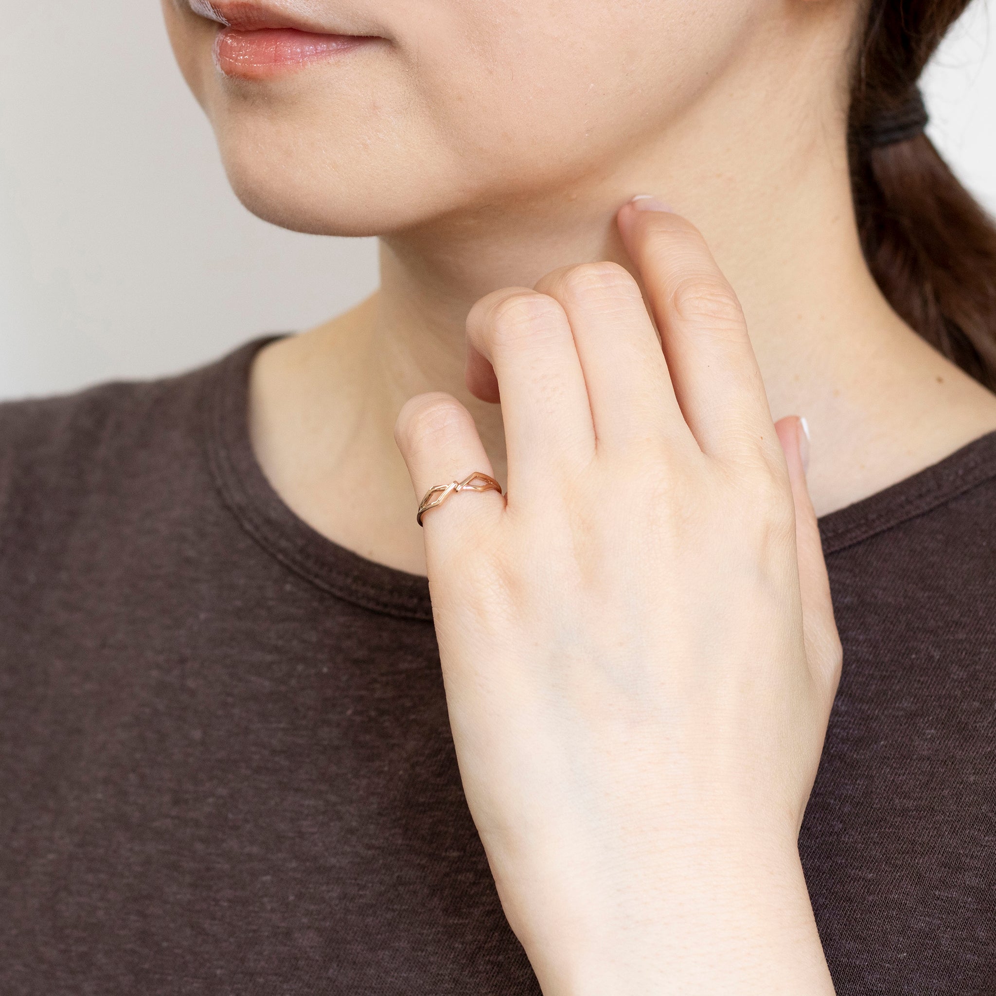 K18ピンキーリング《25N01705》