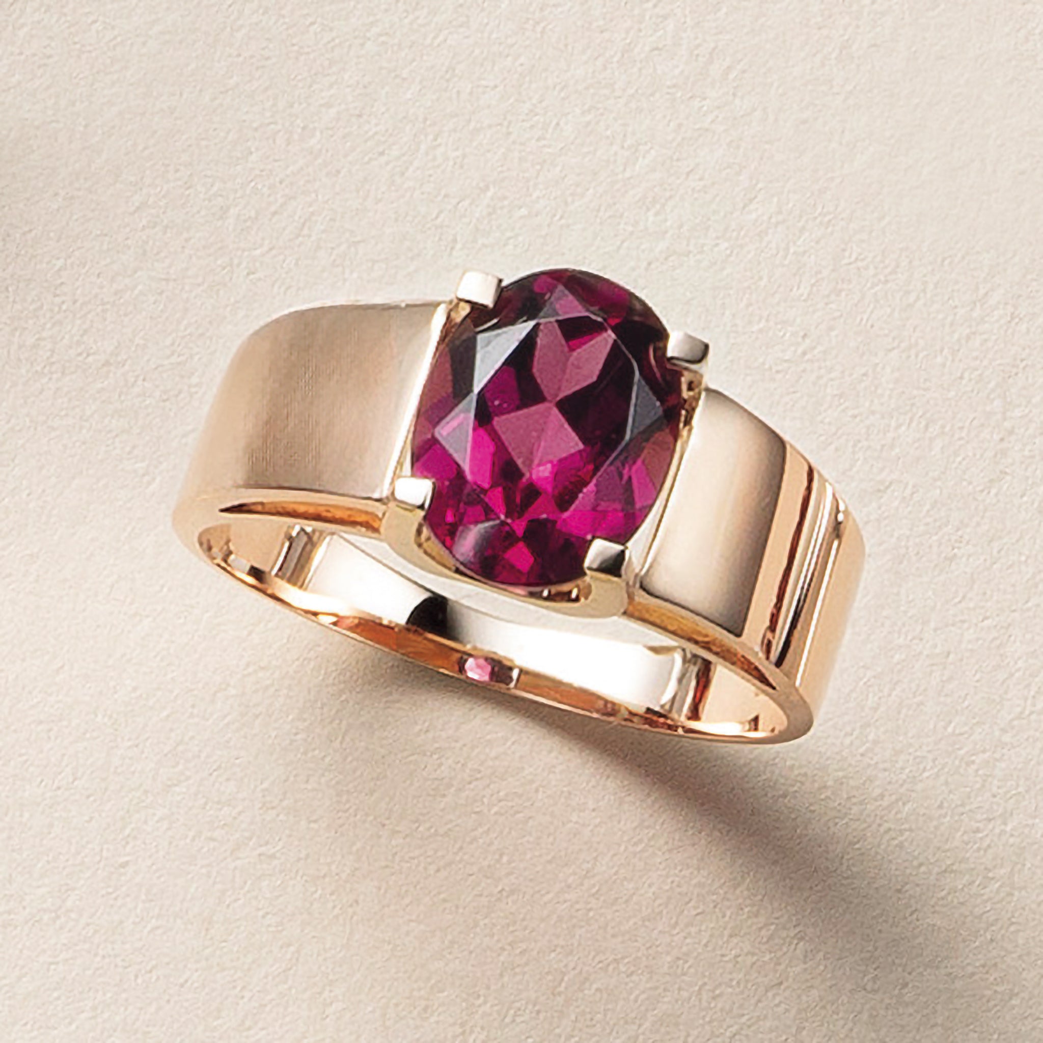 ガーネット K18リング(1月誕生石)《25N01707》