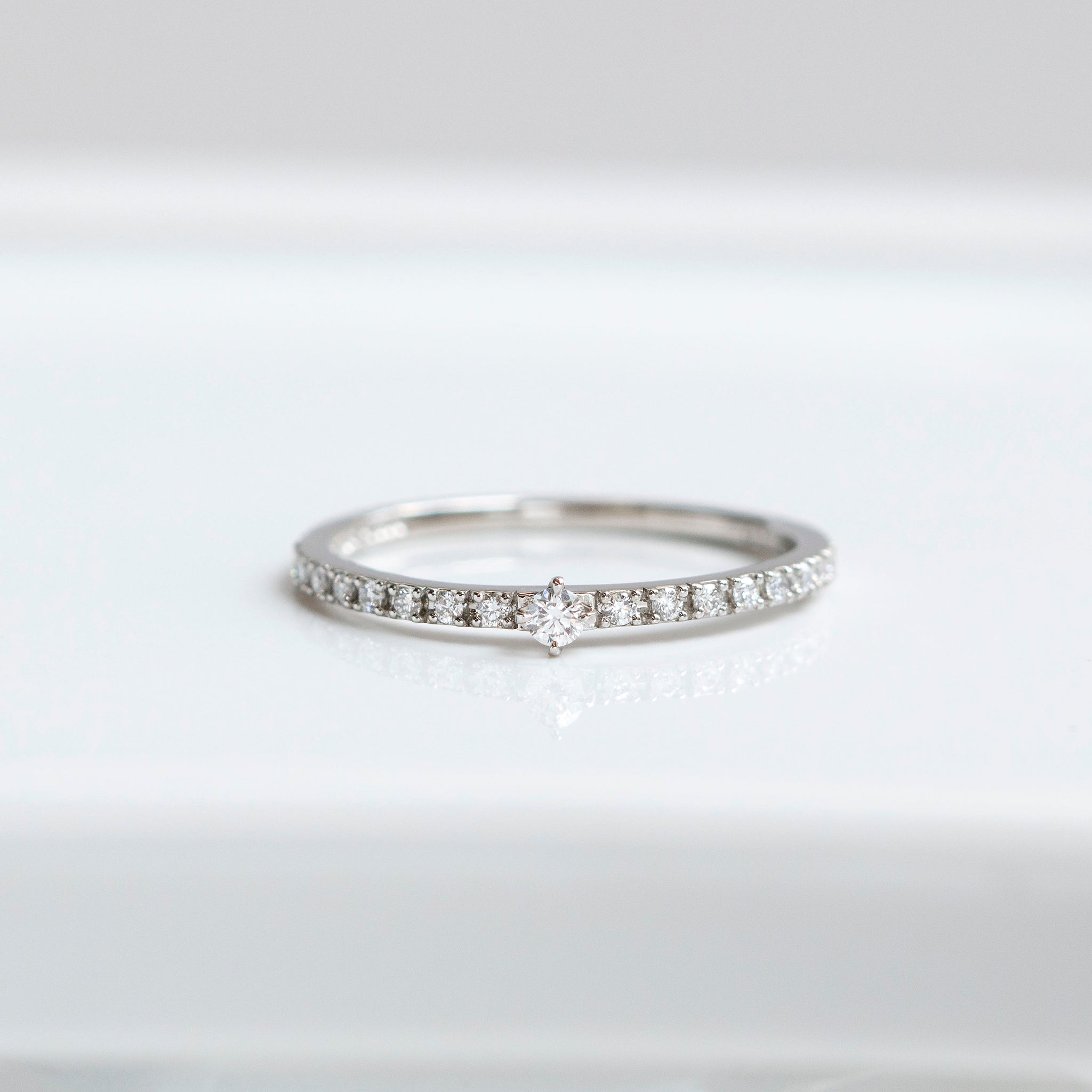 ダイヤモンド プラチナリング(4月誕生石)《25N01809》