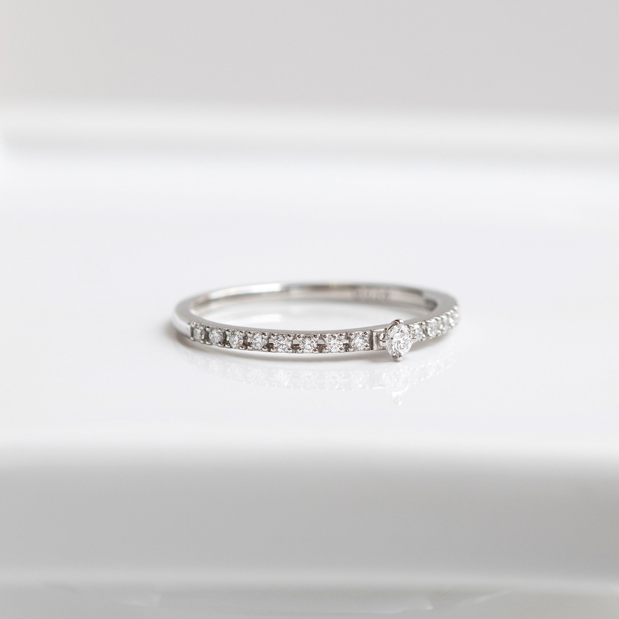 ダイヤモンド プラチナリング(4月誕生石)《25N01809》