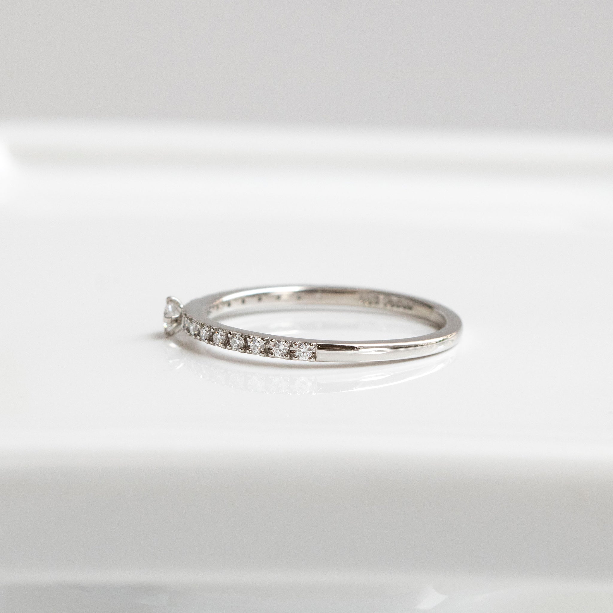 ダイヤモンド プラチナリング(4月誕生石)《25N01809》