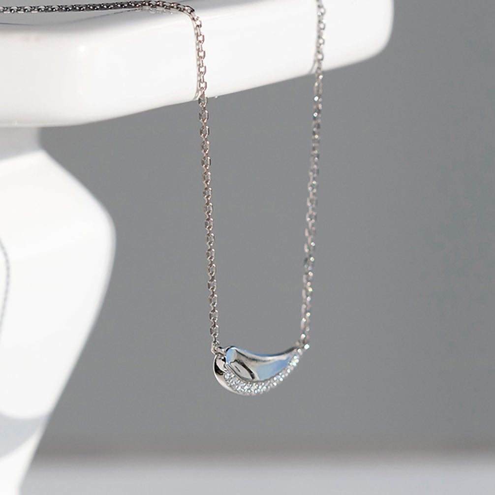 ダイヤモンド プラチナネックレス(4月誕生石)《25N01909》