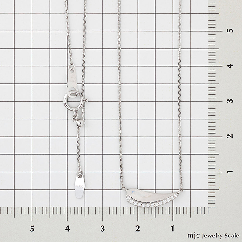 ダイヤモンド プラチナネックレス(4月誕生石)《25N01909》