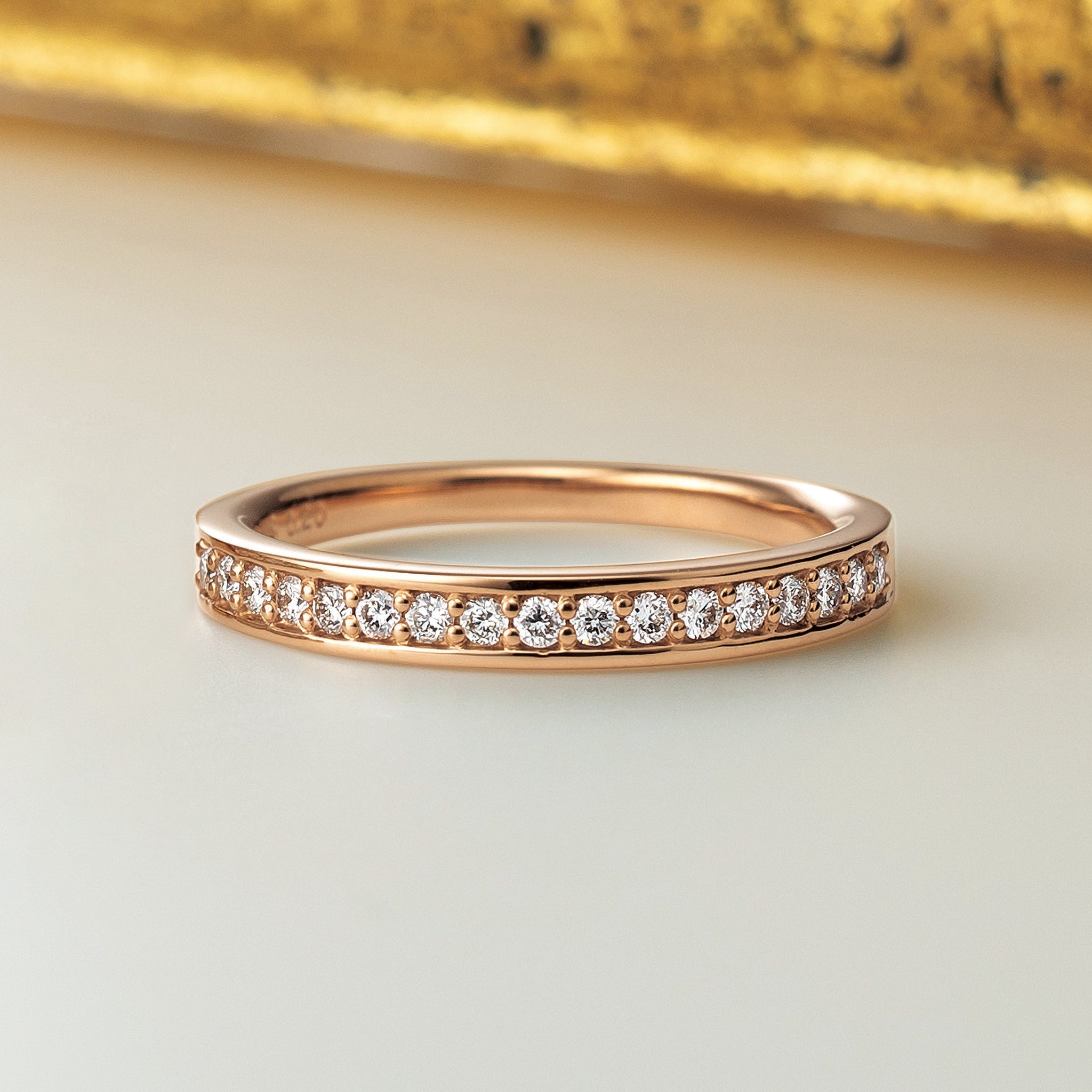 ダイヤモンド K18リング(計0.2カラット/4月誕生石)《25N02004-PG》