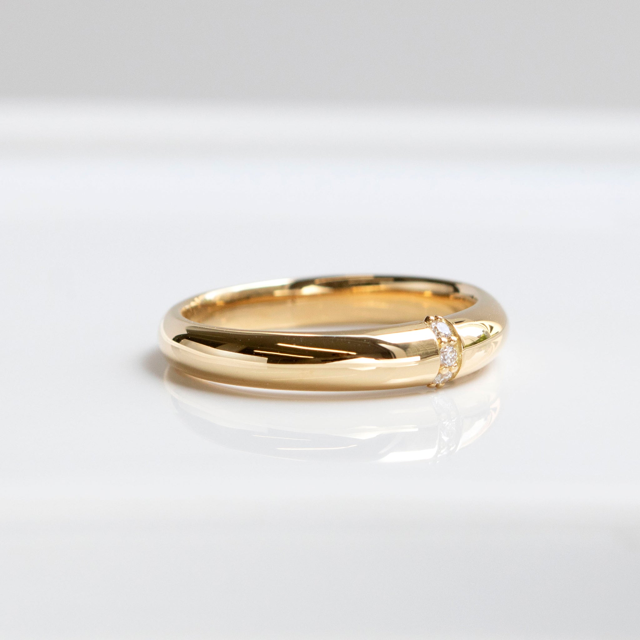 ダイヤモンド K18リング(4月誕生石)《25N02005》