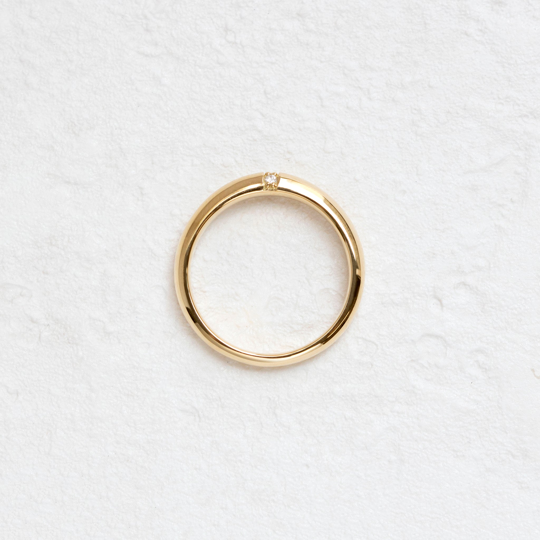 ダイヤモンド K18リング(4月誕生石)《25N02005》