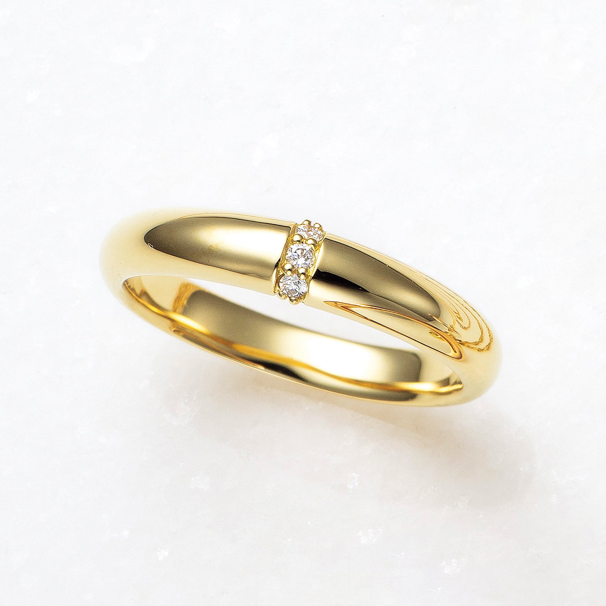 ダイヤモンド K18リング(4月誕生石)《25N02005》