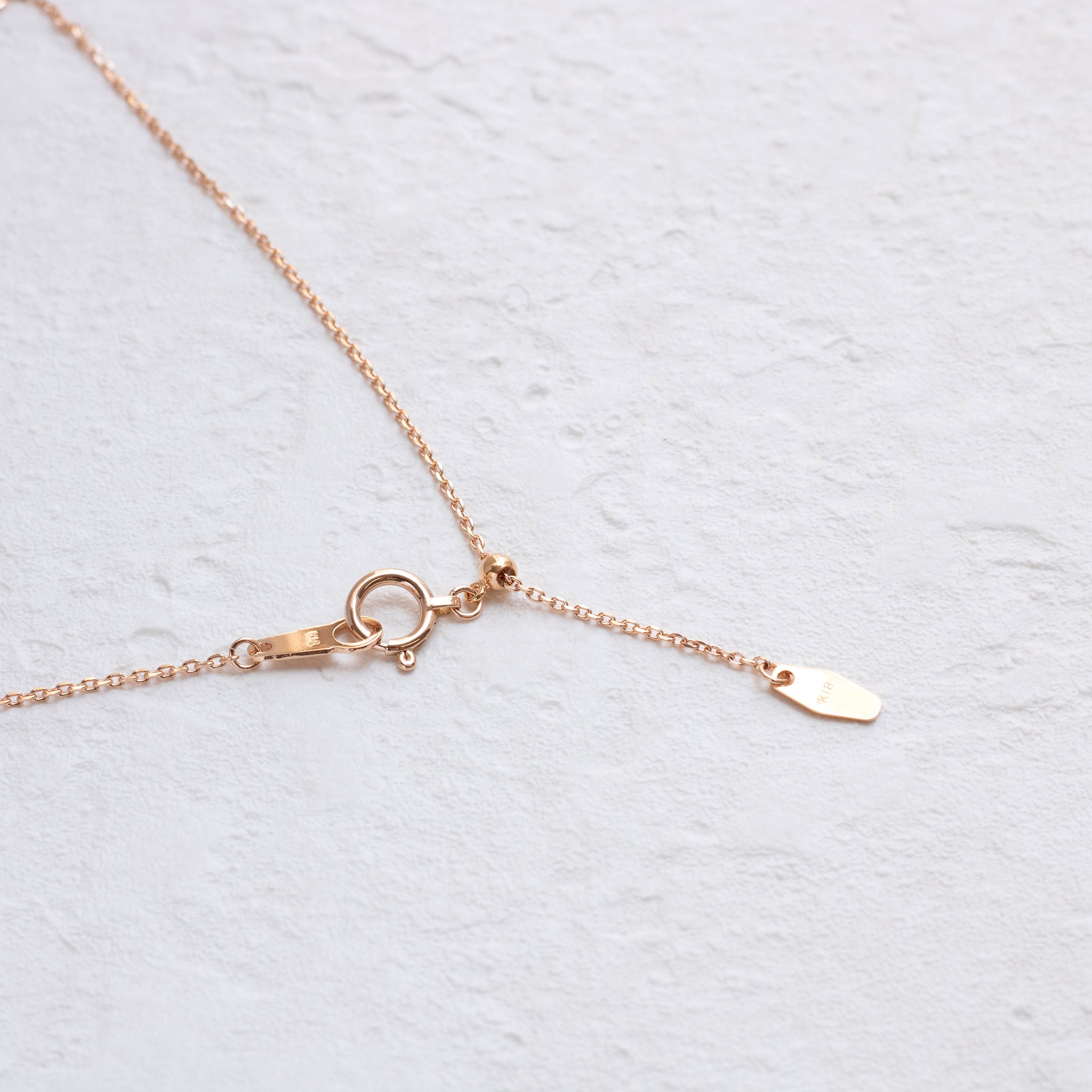 ダイヤモンド K18ネックレス(4月誕生石)《25N02009》