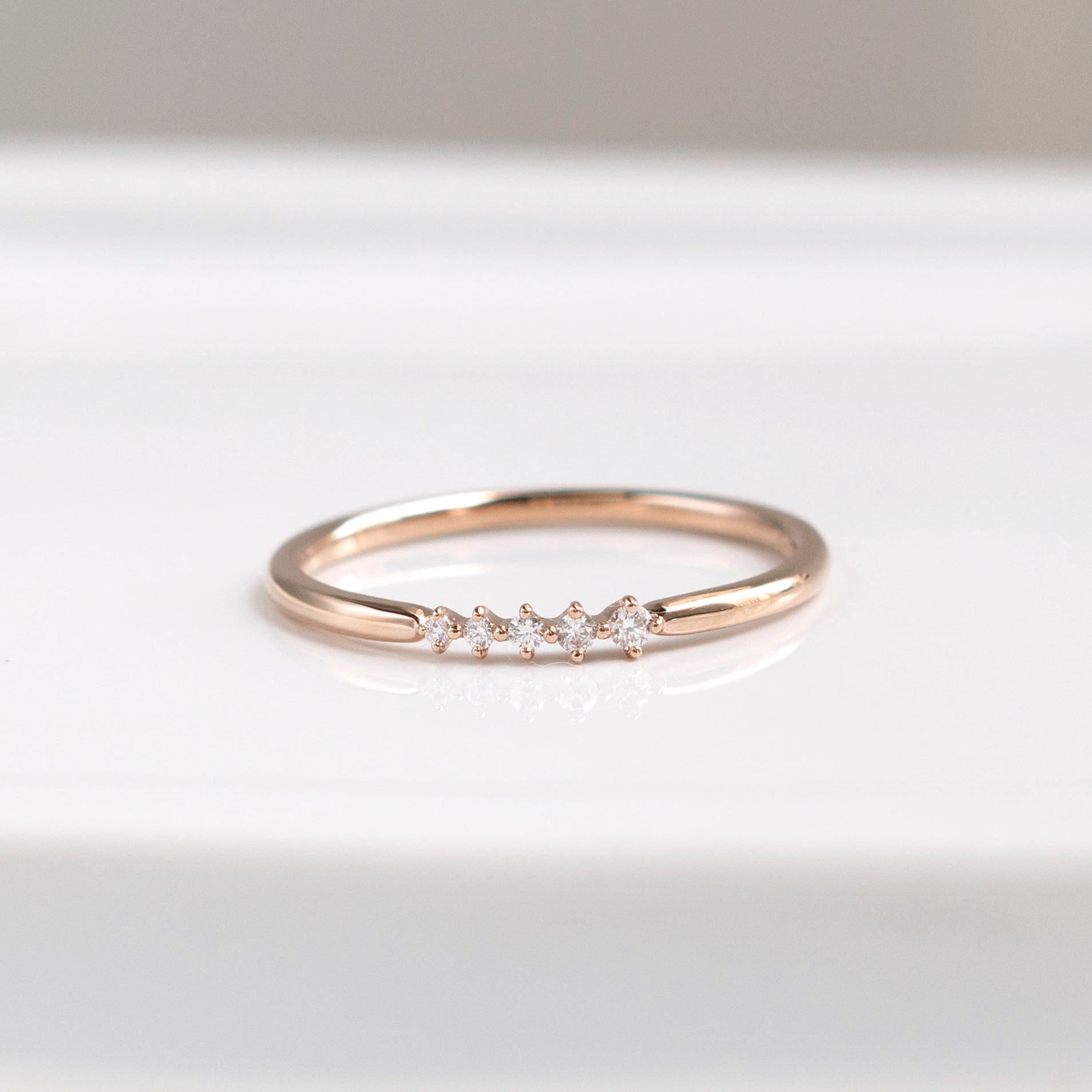 ダイヤモンド K18リング(4月誕生石《25N02010》