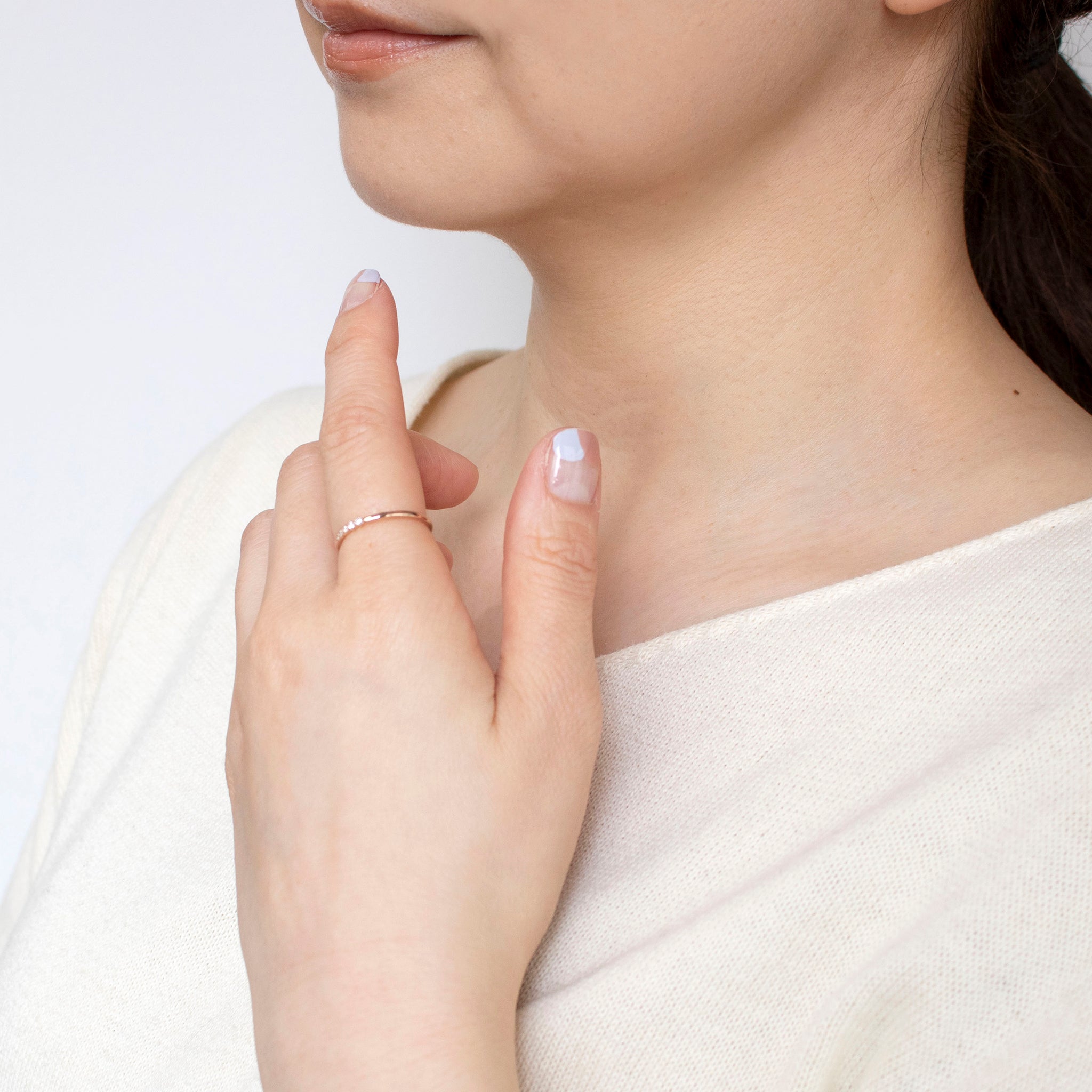 ダイヤモンド K18リング(4月誕生石《25N02010》