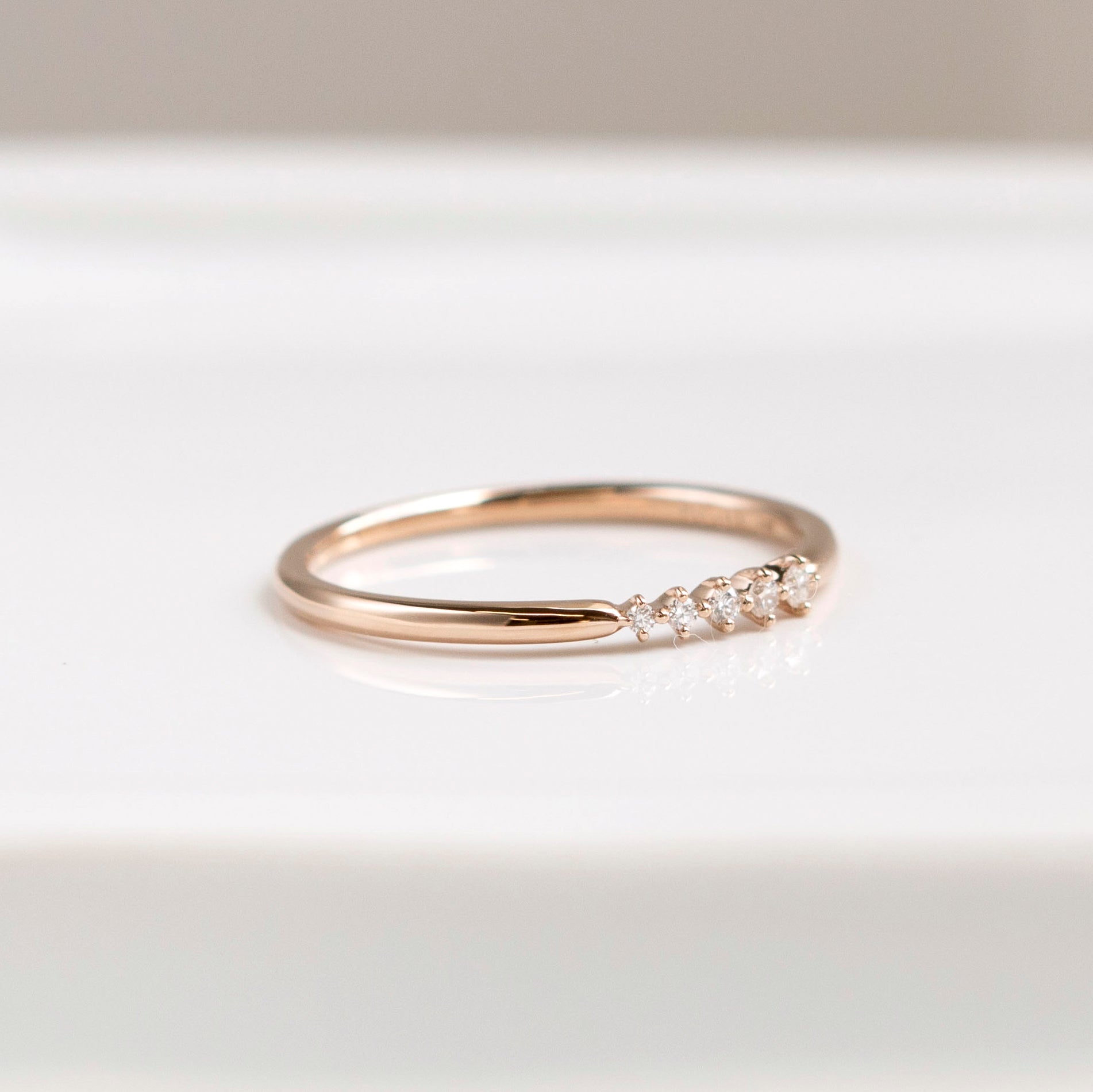 ダイヤモンド K18リング(4月誕生石《25N02010》