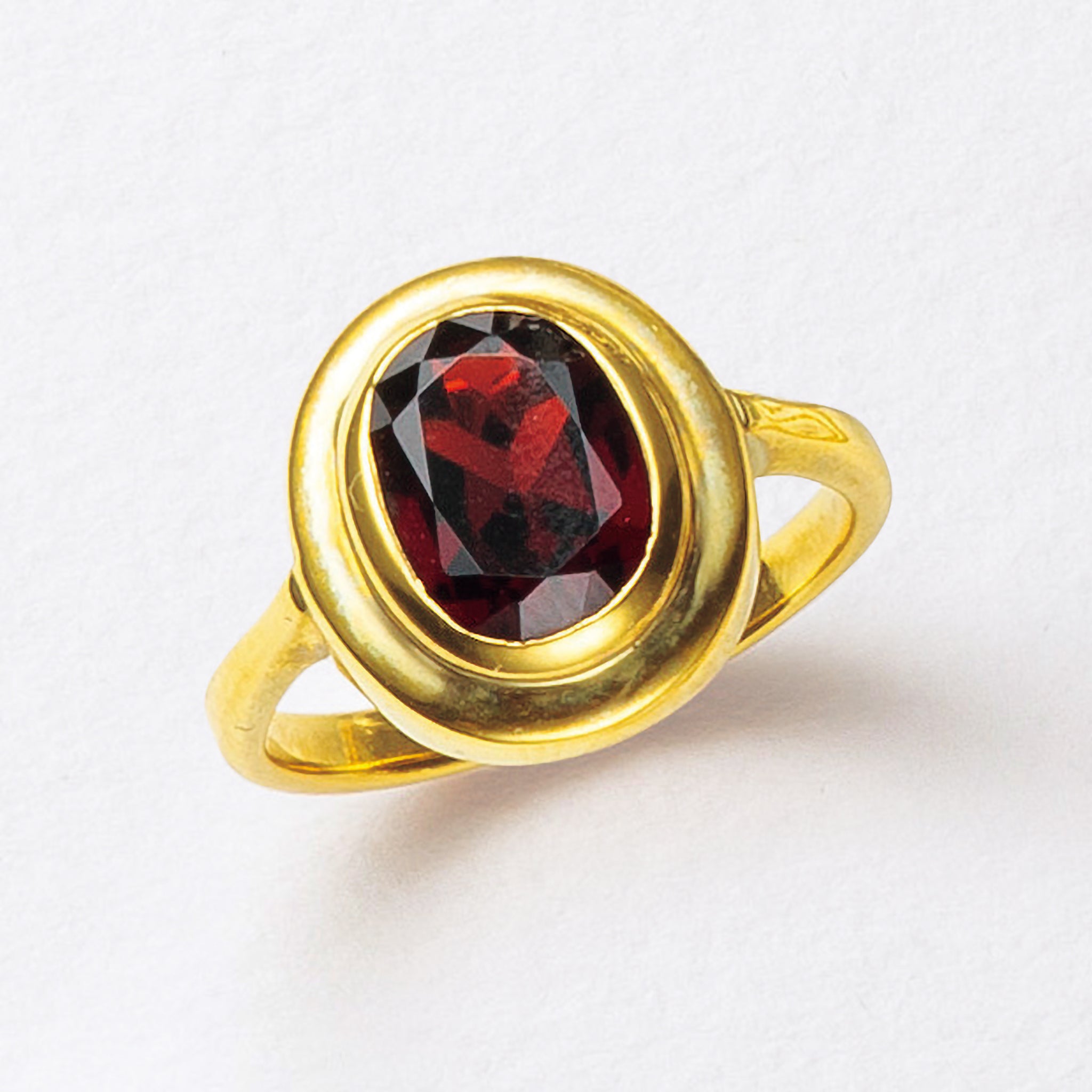 ガーネット シルバーリング(1月誕生石)《25N02102》