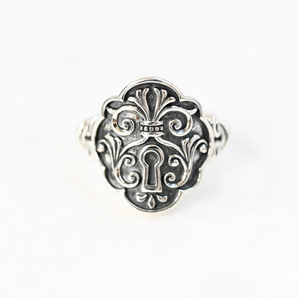 シルバーリング(パドロックモチーフ)《25N02103》