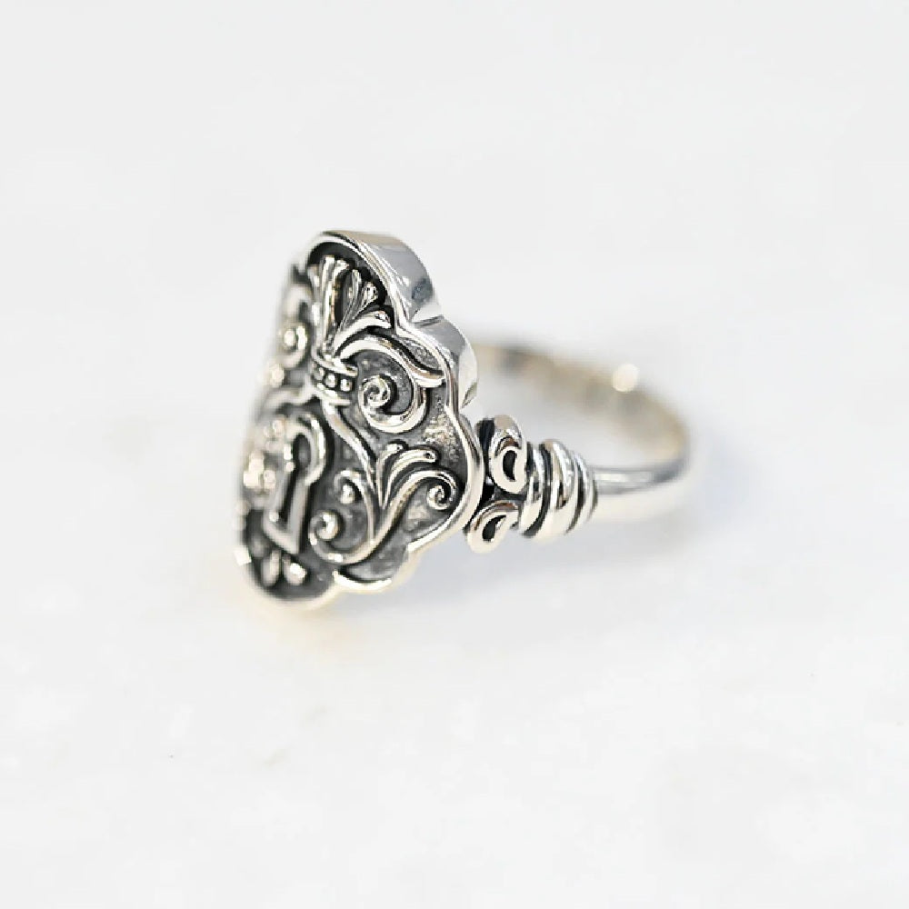 シルバーリング(パドロックモチーフ)《25N02103》