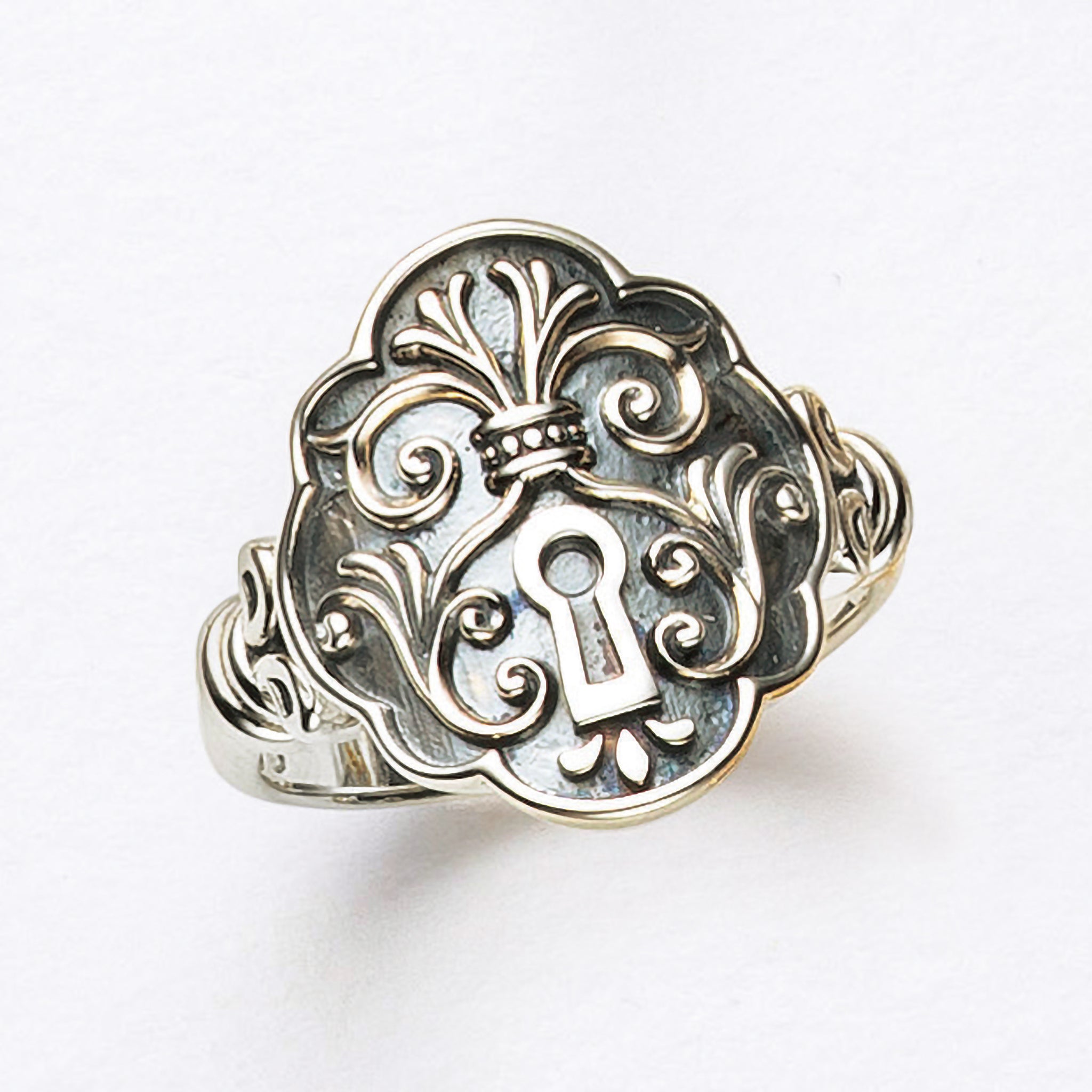 シルバーリング(パドロックモチーフ)《25N02103》