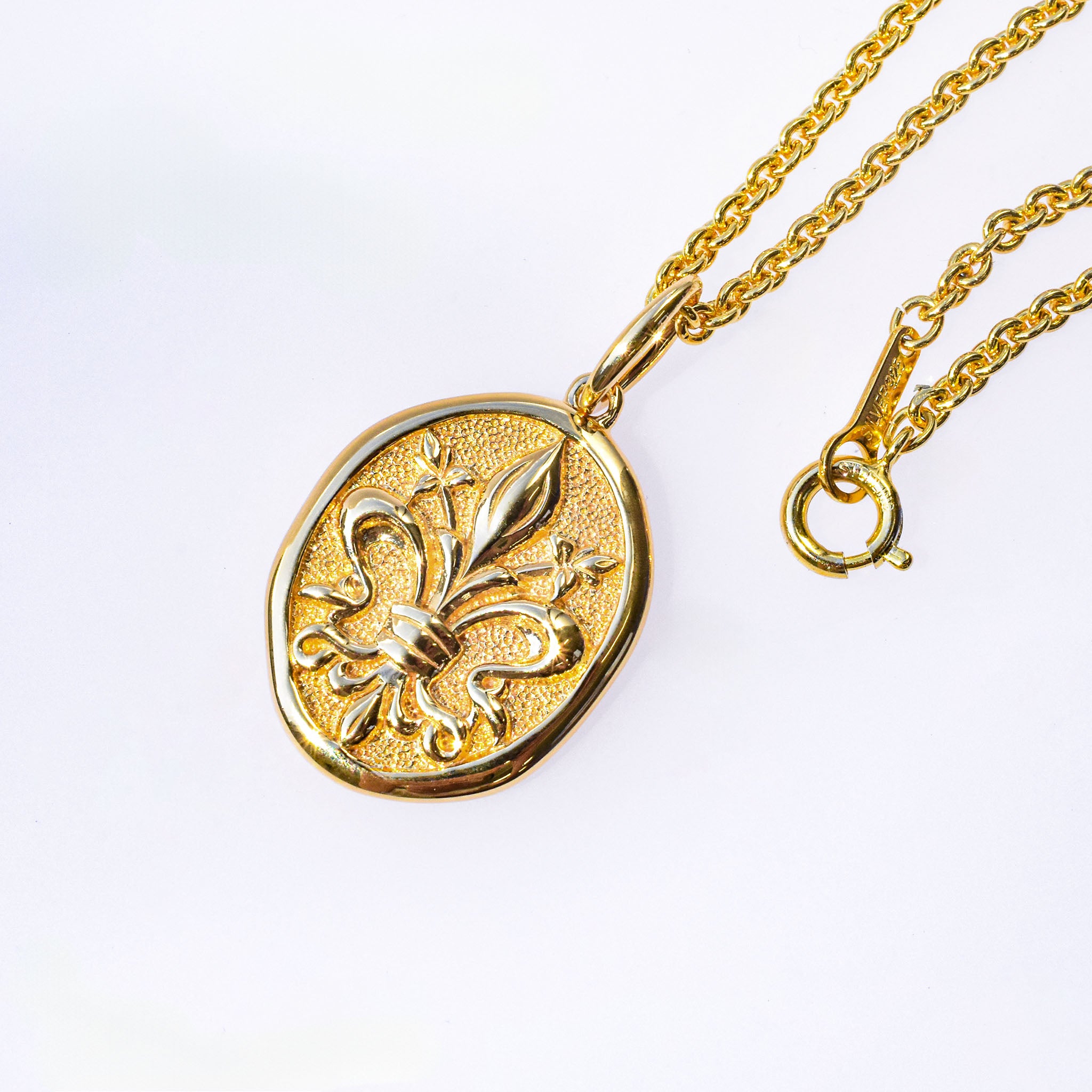 シルバーネックレス(コインモチーフ/ロング/70cm)《25N02104》