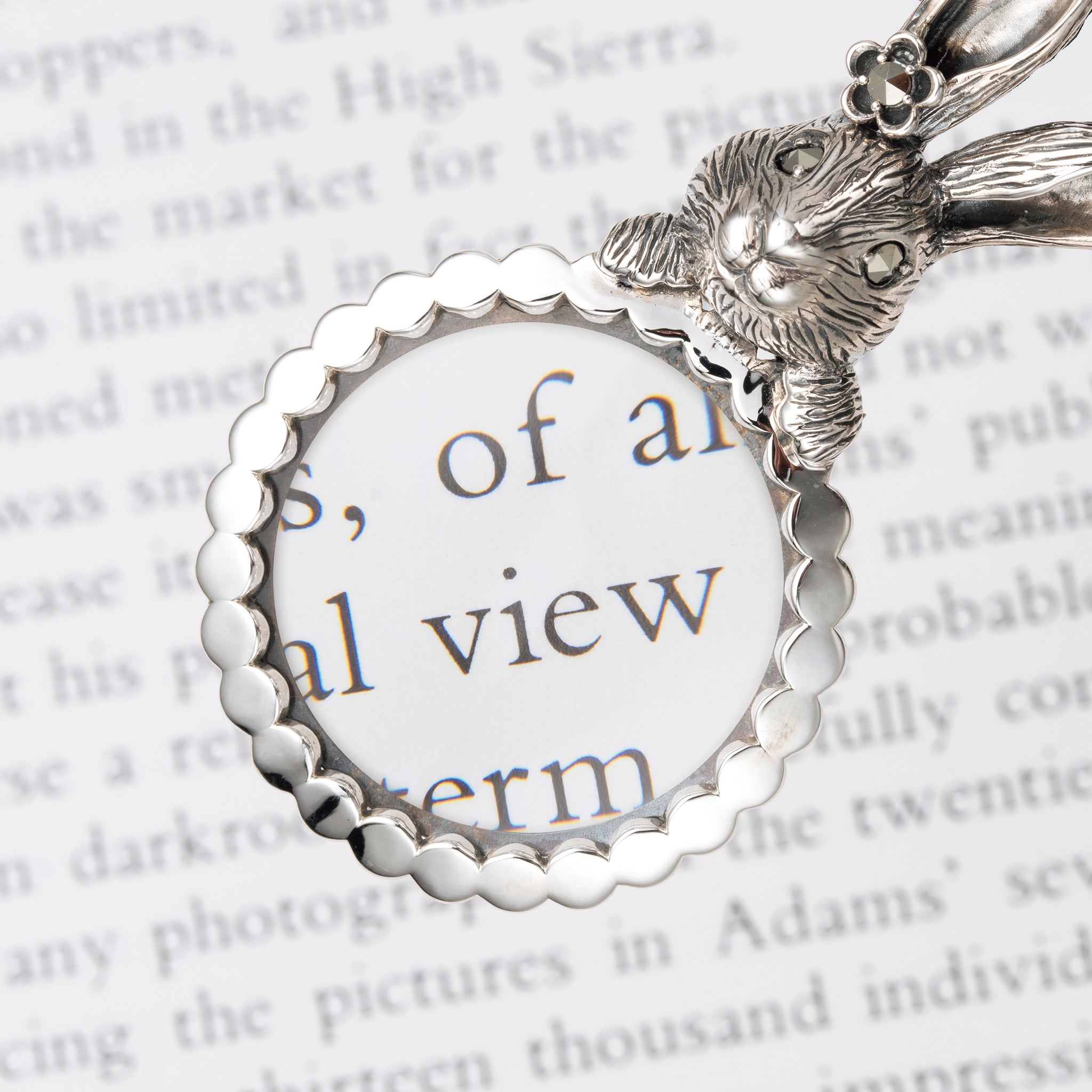 マルカジット シルバーペンダントトップ(ルーペ付き/ウサギモチーフ)《25N02109》