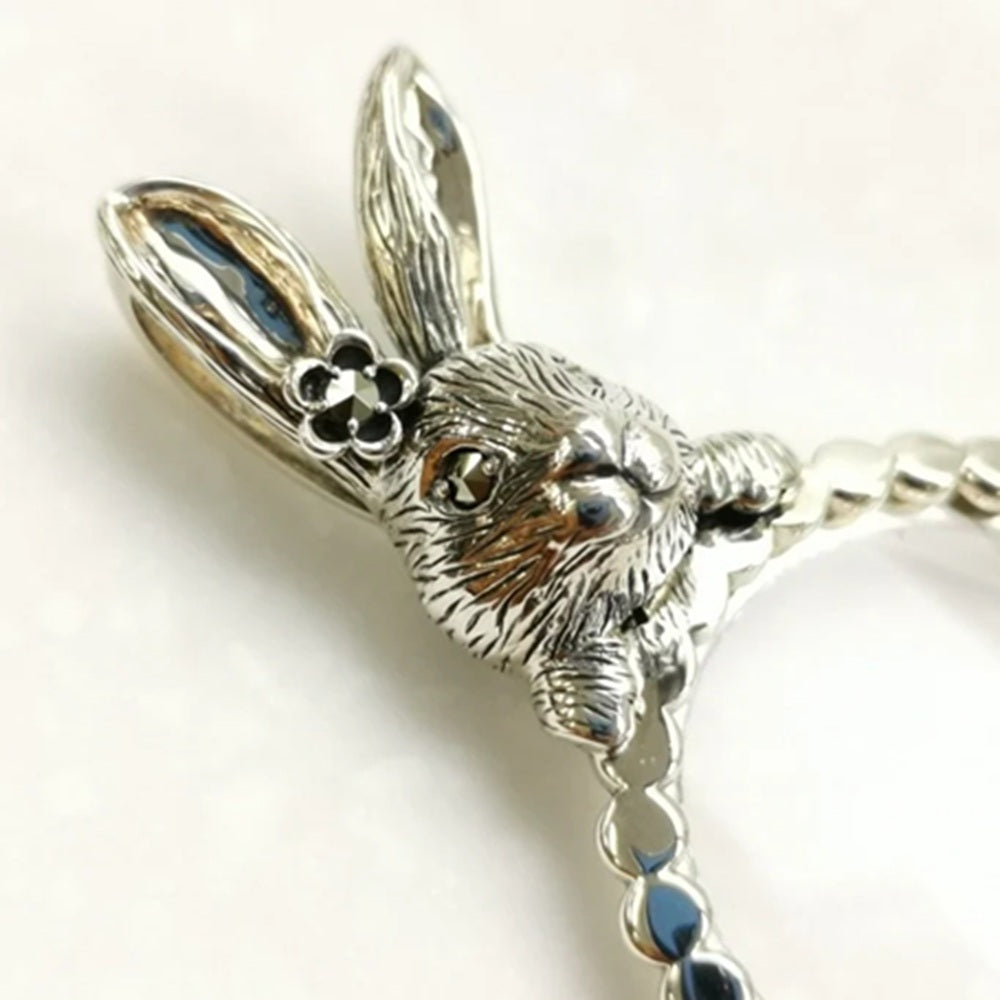 マルカジット シルバーペンダントトップ(ルーペ付き/ウサギモチーフ)《25N02109》