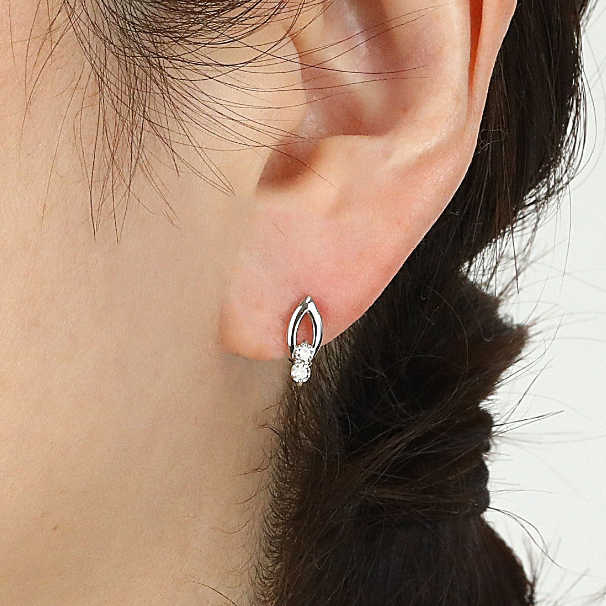 ダイヤモンド プラチナピアス(4月誕生石《25N02605》