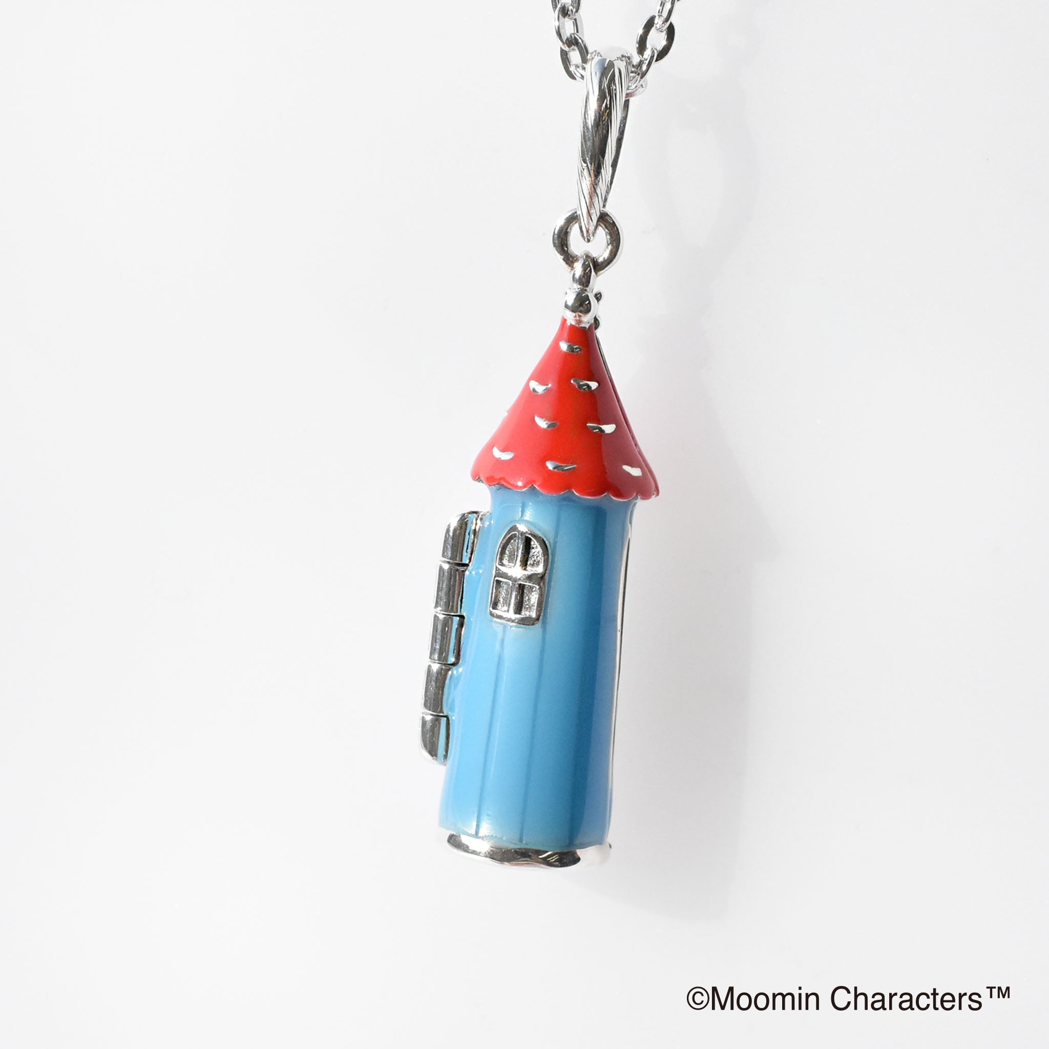 エナメル/ホワイトトパーズ シルバーネックレス(MOOMIN/ムーミン)《25N02801》