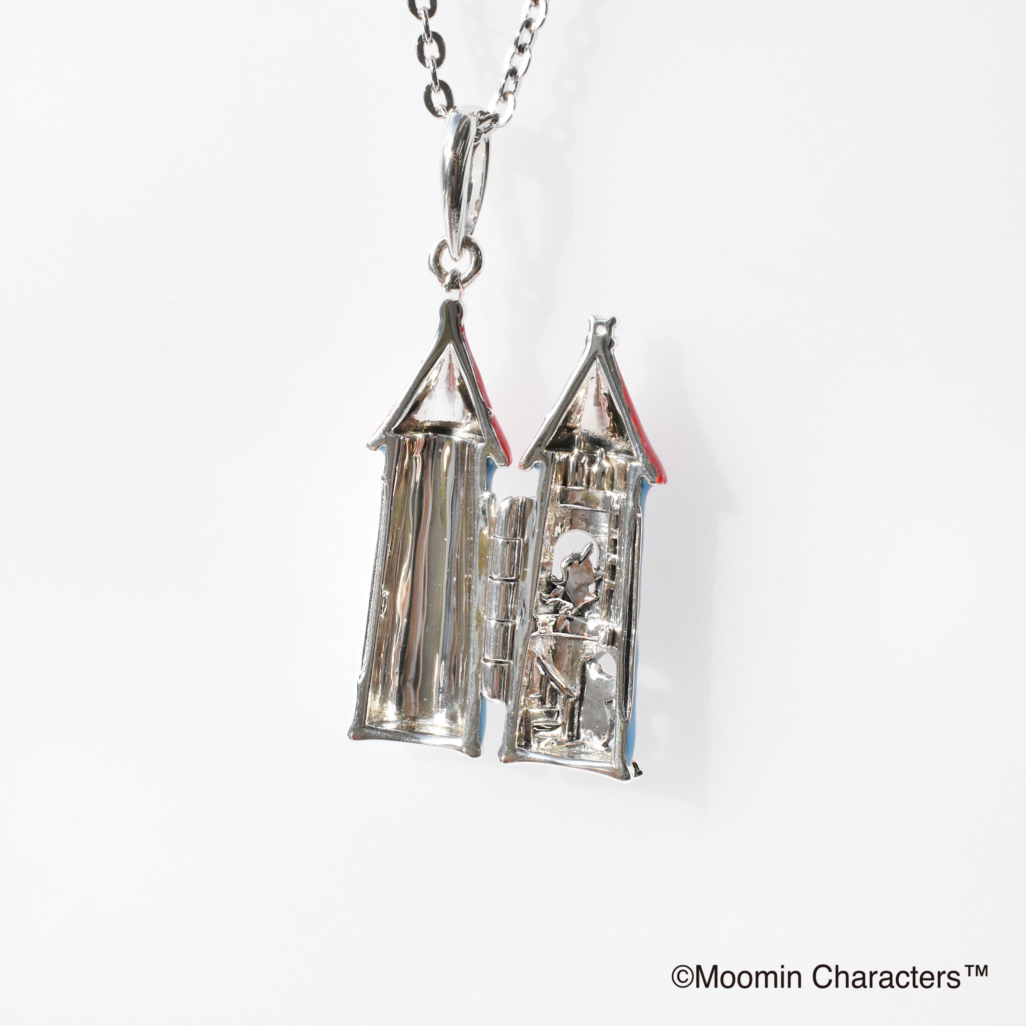 エナメル/ホワイトトパーズ シルバーネックレス(MOOMIN/ムーミン)《25N02801》