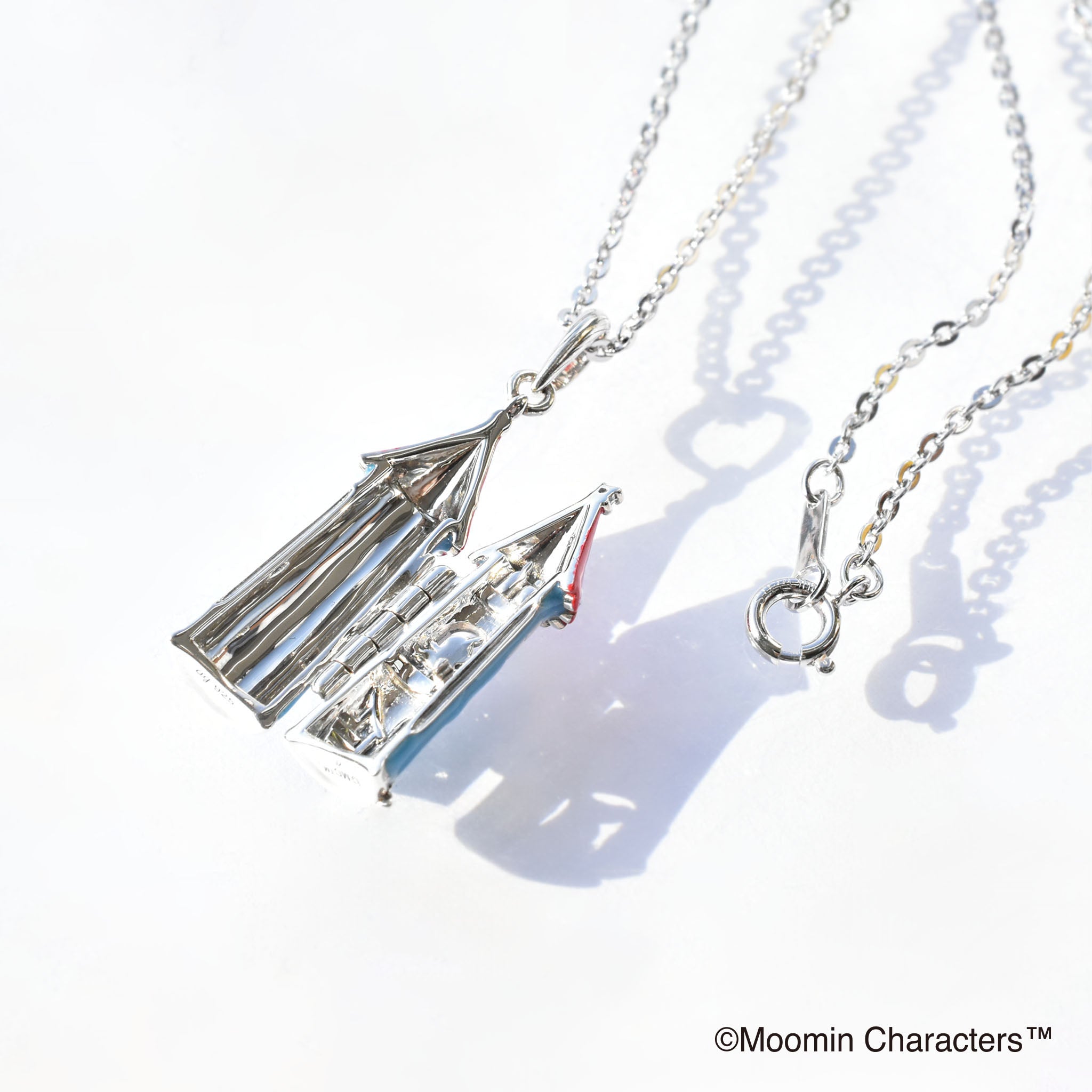 エナメル/ホワイトトパーズ シルバーネックレス(MOOMIN/ムーミン)《25N02801》