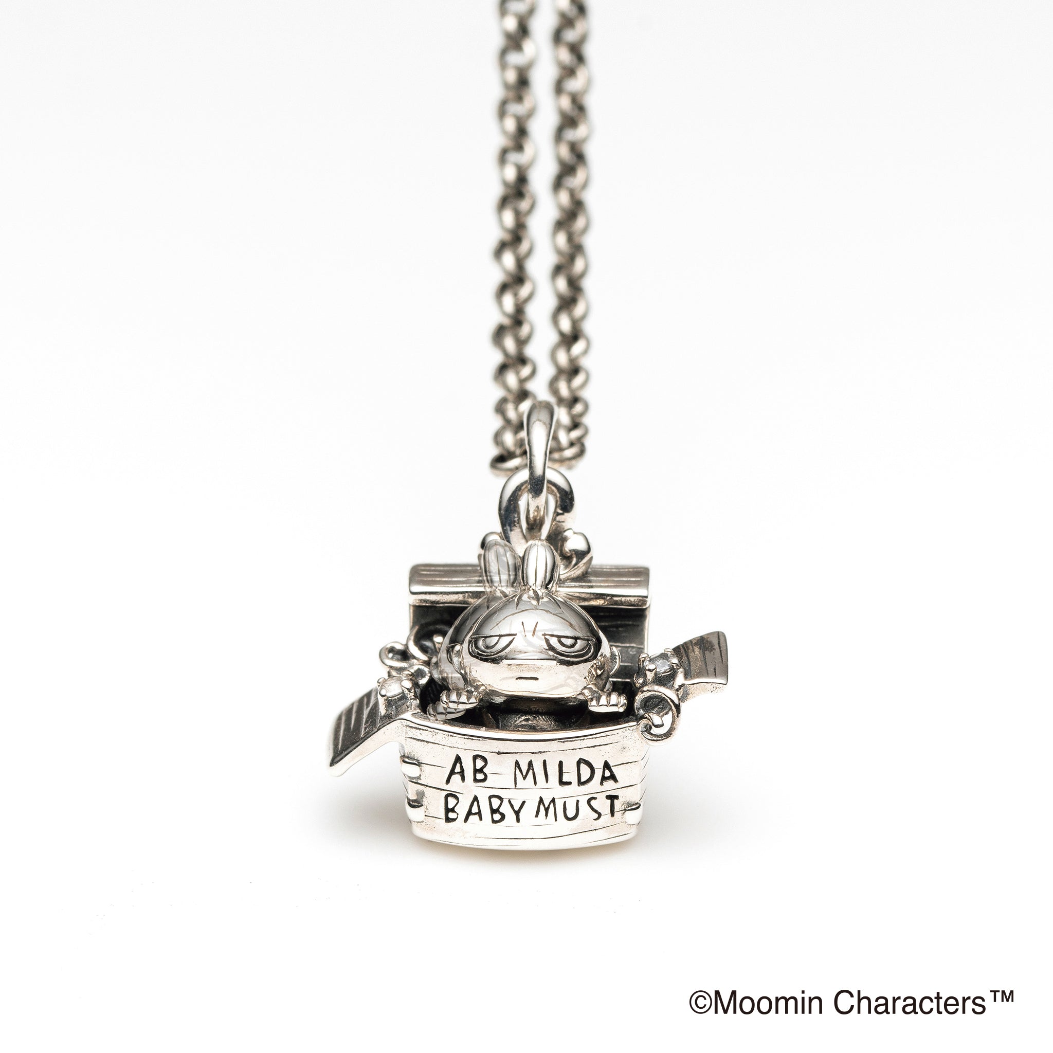 ホワイトトパーズ シルバーネックレス(MOOMIN(ムーミン)/リトルミイ)《25N02802》