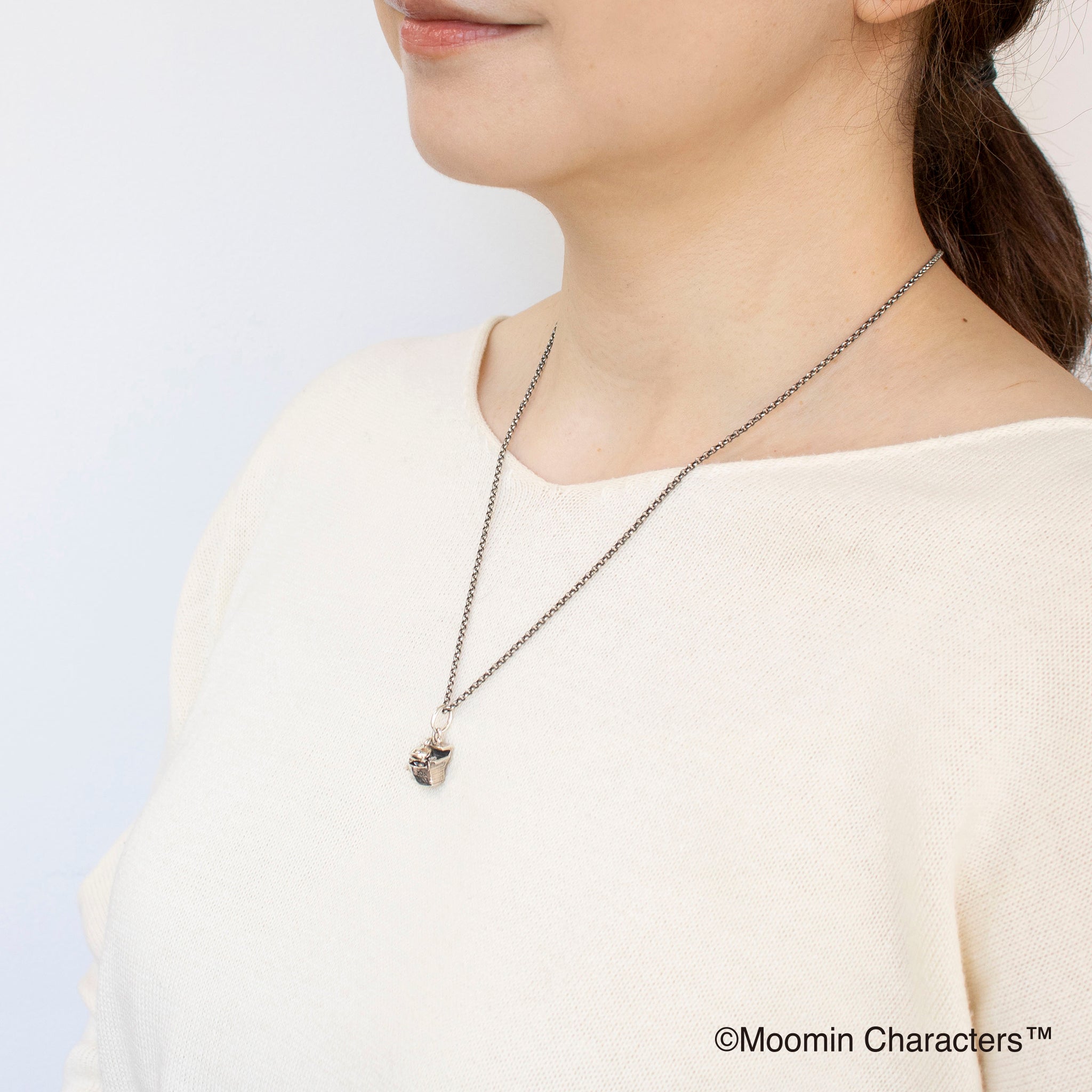 ホワイトトパーズ シルバーネックレス(MOOMIN(ムーミン)/リトルミイ)《25N02802》