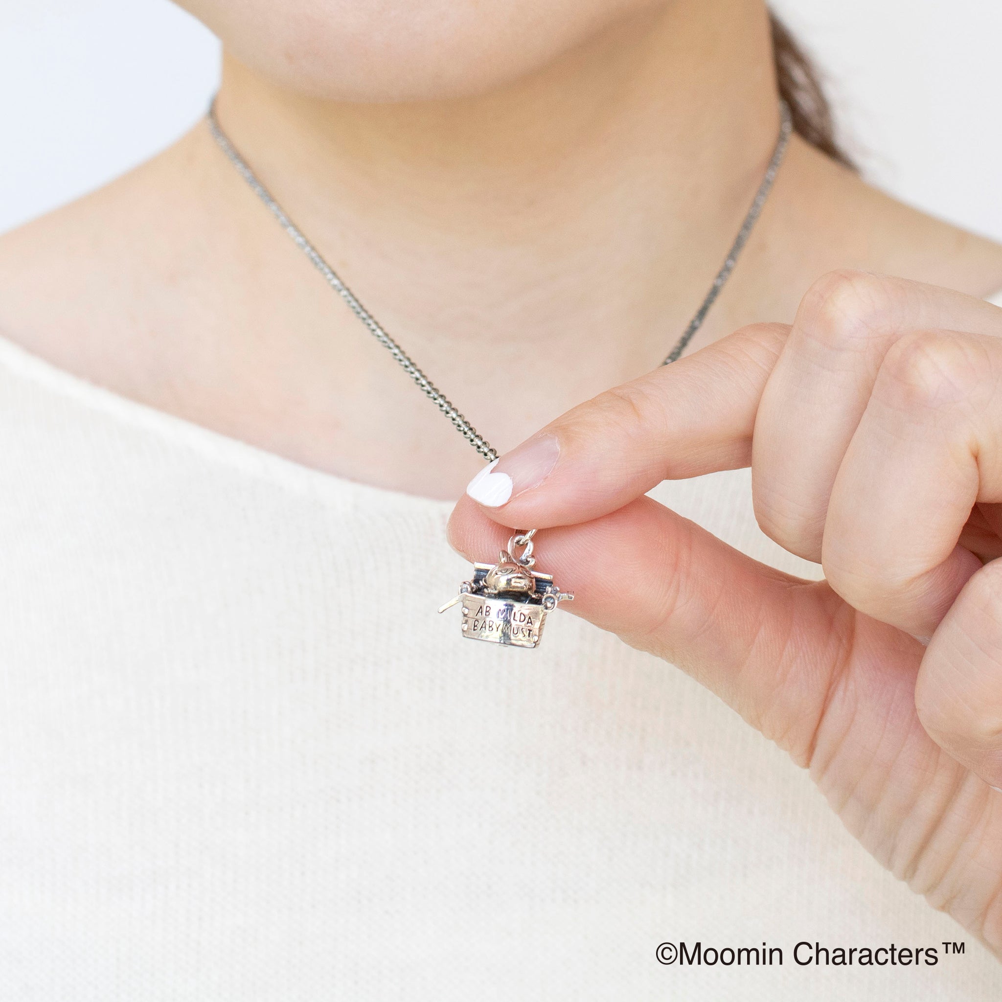ホワイトトパーズ シルバーネックレス(MOOMIN(ムーミン)/リトルミイ)《25N02802》