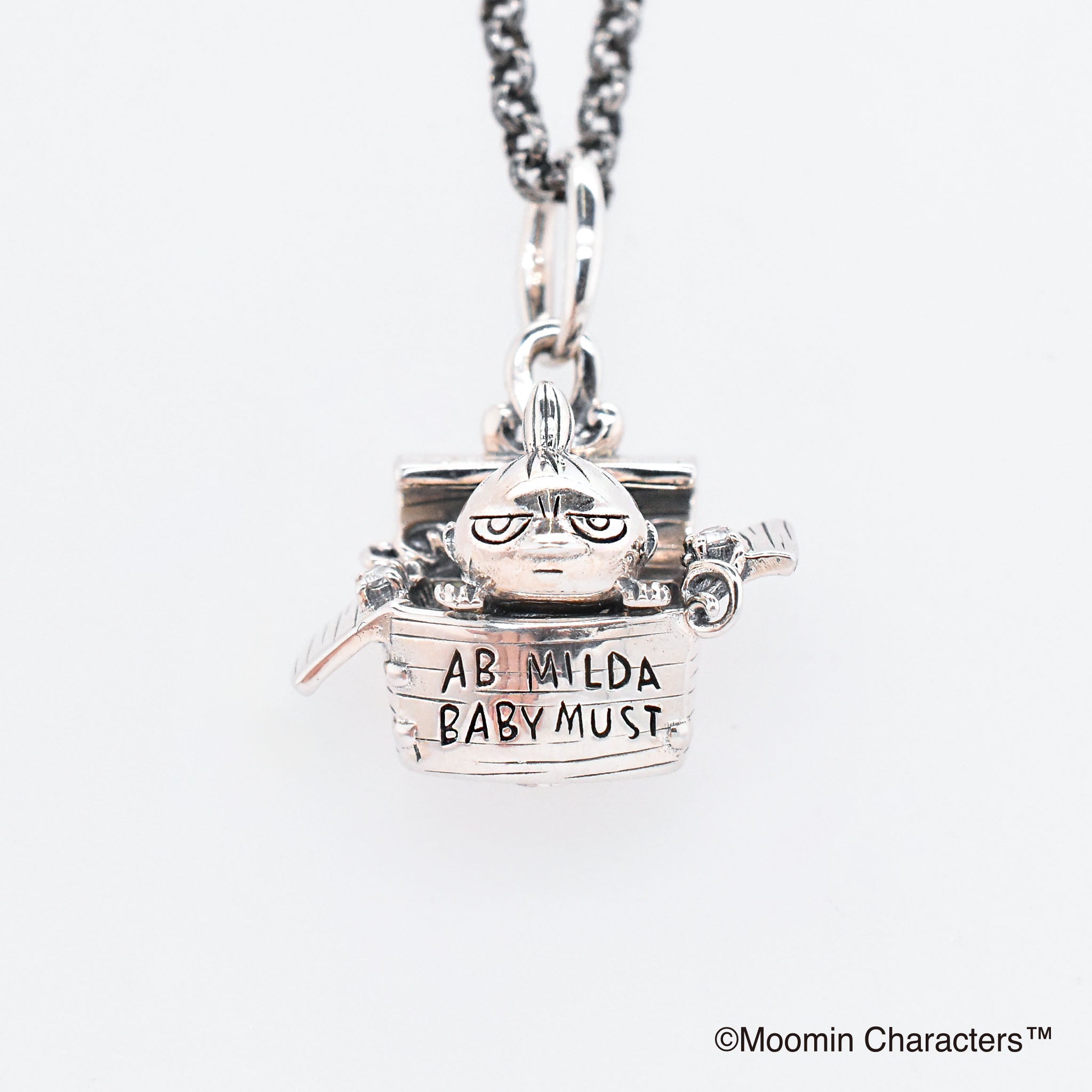 ホワイトトパーズ シルバーネックレス(MOOMIN(ムーミン)/リトルミイ)《25N02802》