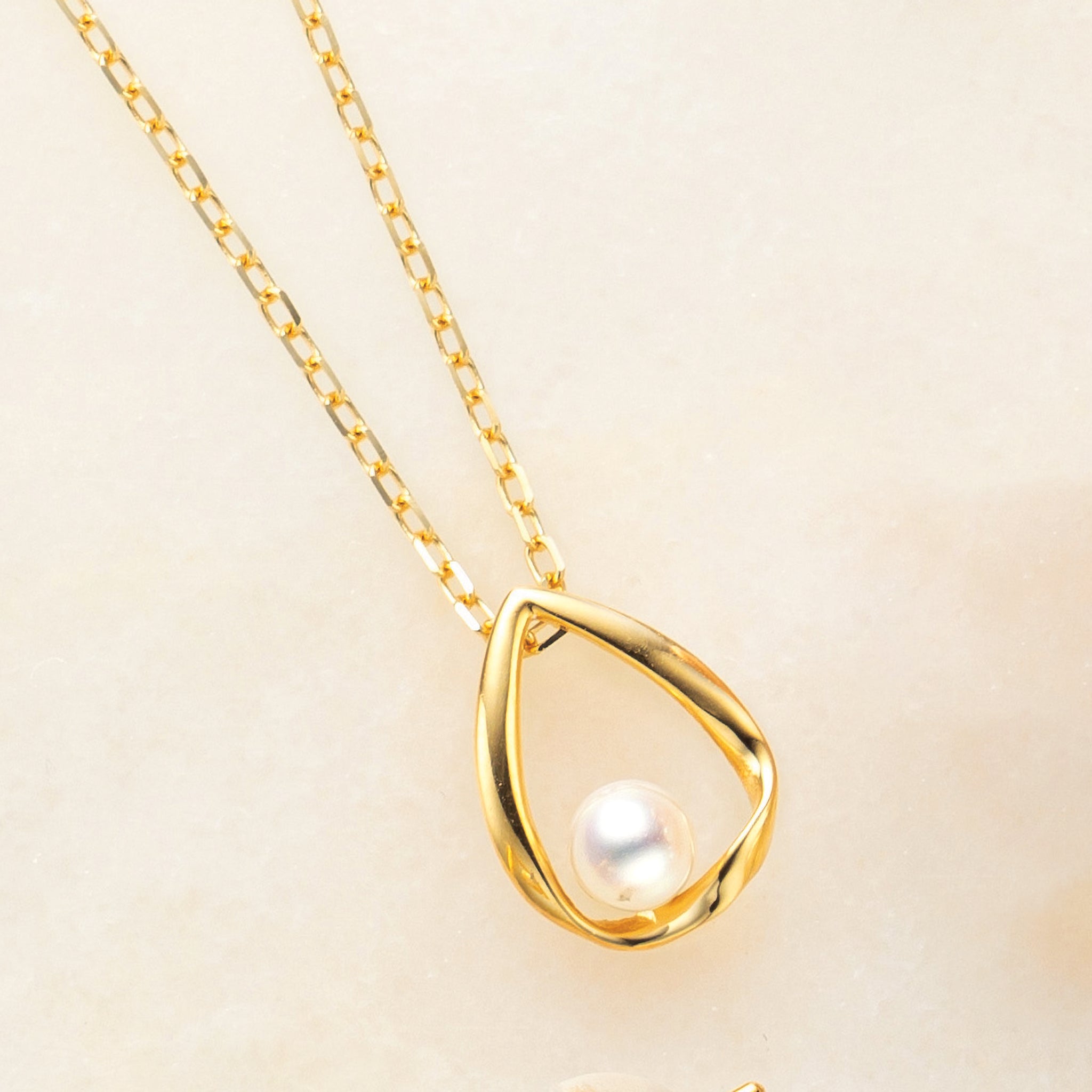パール K18ネックレス(淡水真珠/4mm/6月誕生石)《25N02803》