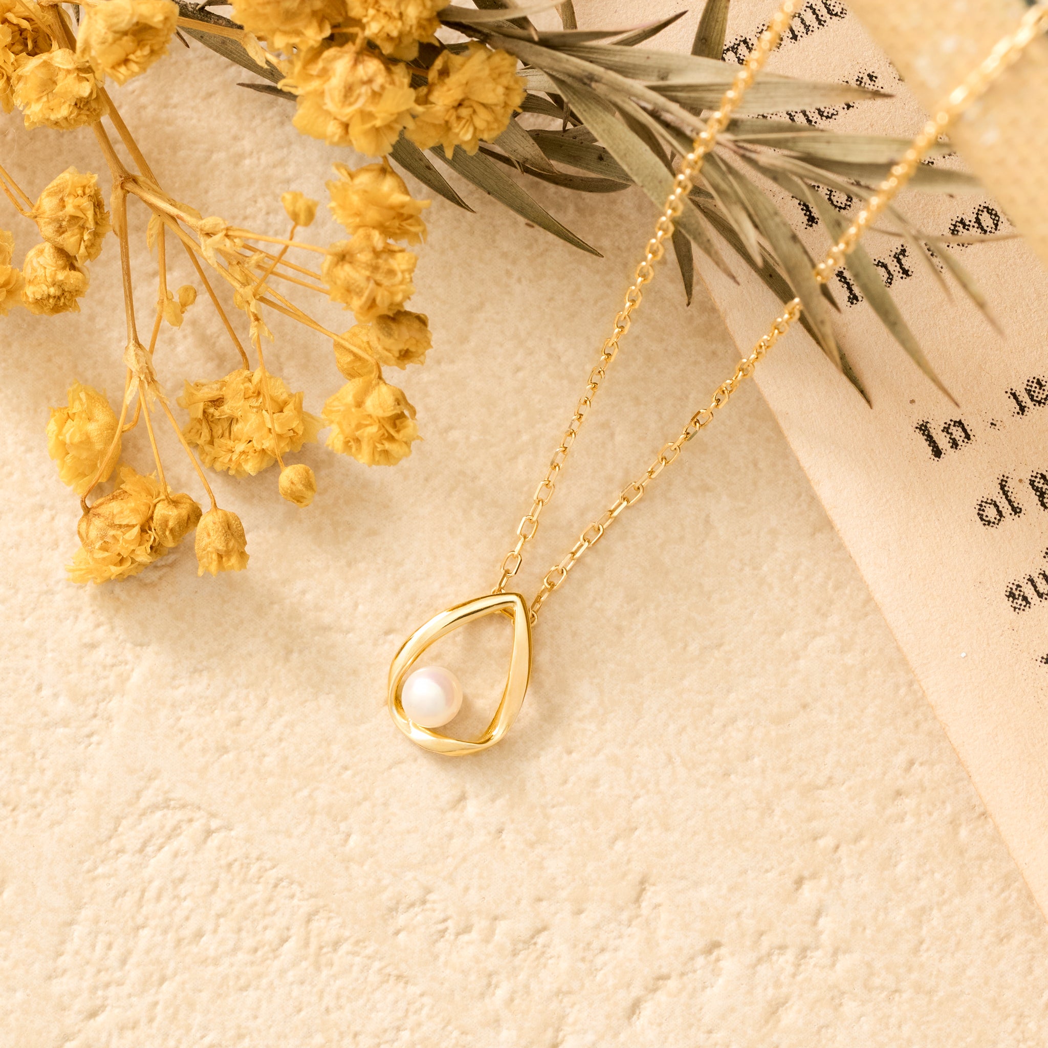 パール K18ネックレス(淡水真珠/4mm/6月誕生石)《25N02803》