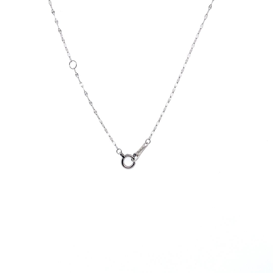 ピンクサファイア プラチナネックレス(ウサギモチーフ/9月誕生石)《25N02902》